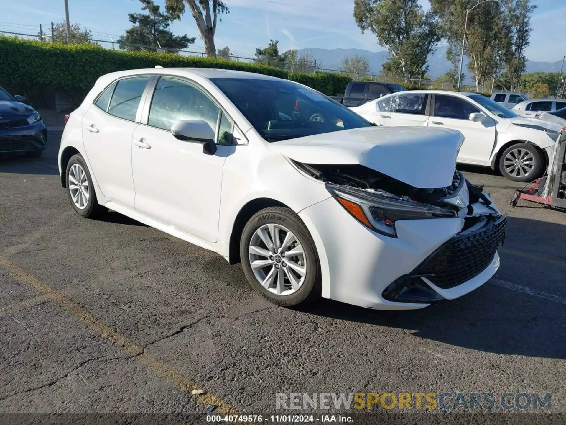 1 Photograph of a damaged car JTND4MBE8P3212669 TOYOTA COROLLA 2023