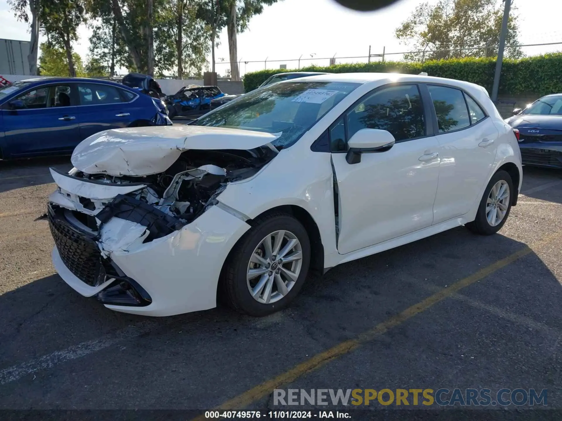 2 Photograph of a damaged car JTND4MBE8P3212669 TOYOTA COROLLA 2023