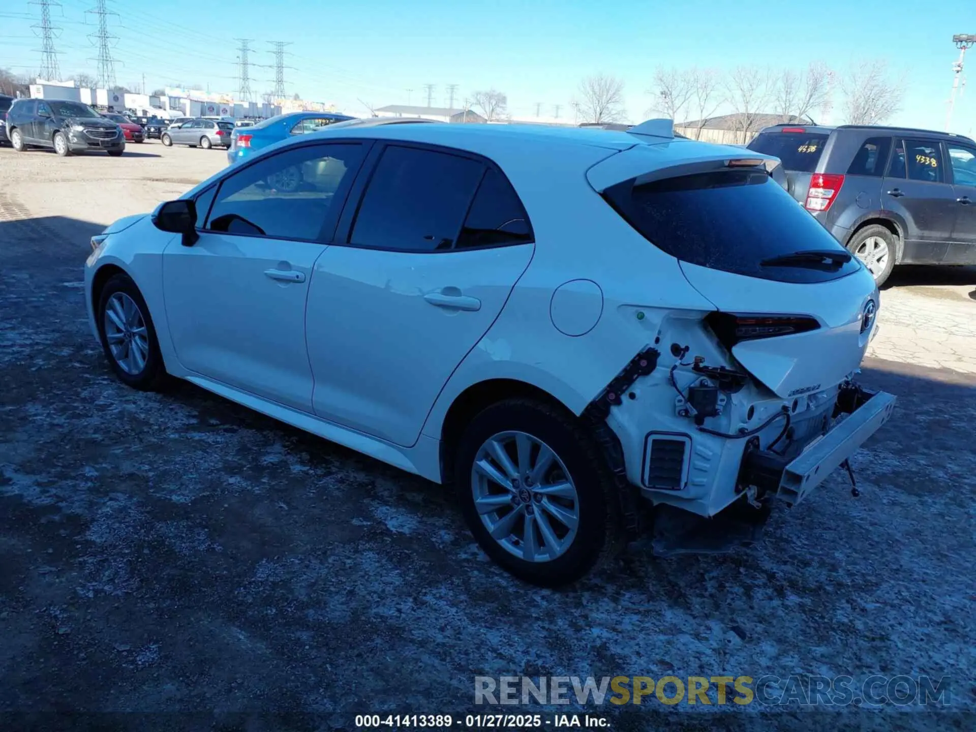 3 Фотография поврежденного автомобиля JTND4MBE9P3211742 TOYOTA COROLLA 2023