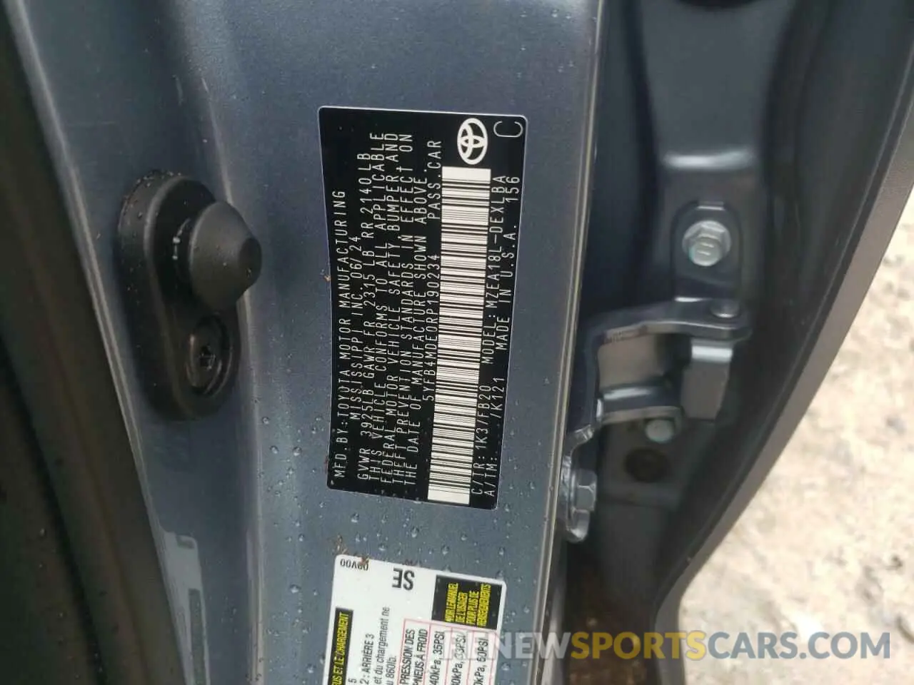12 Фотография поврежденного автомобиля 5YFB4MDE0RP190234 TOYOTA COROLLA 2024