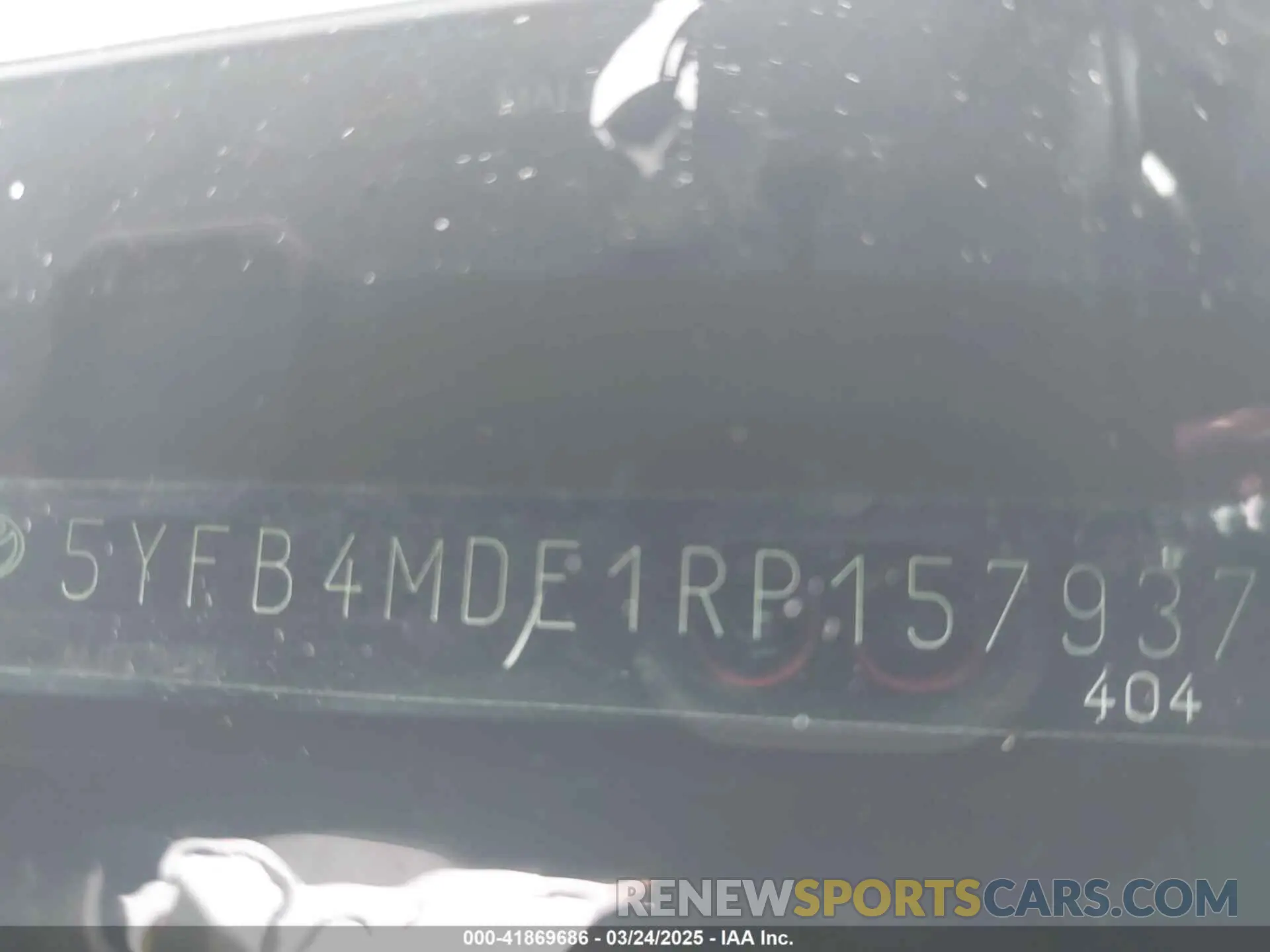 20 Фотография поврежденного автомобиля 5YFB4MDE1RP157937 TOYOTA COROLLA 2024