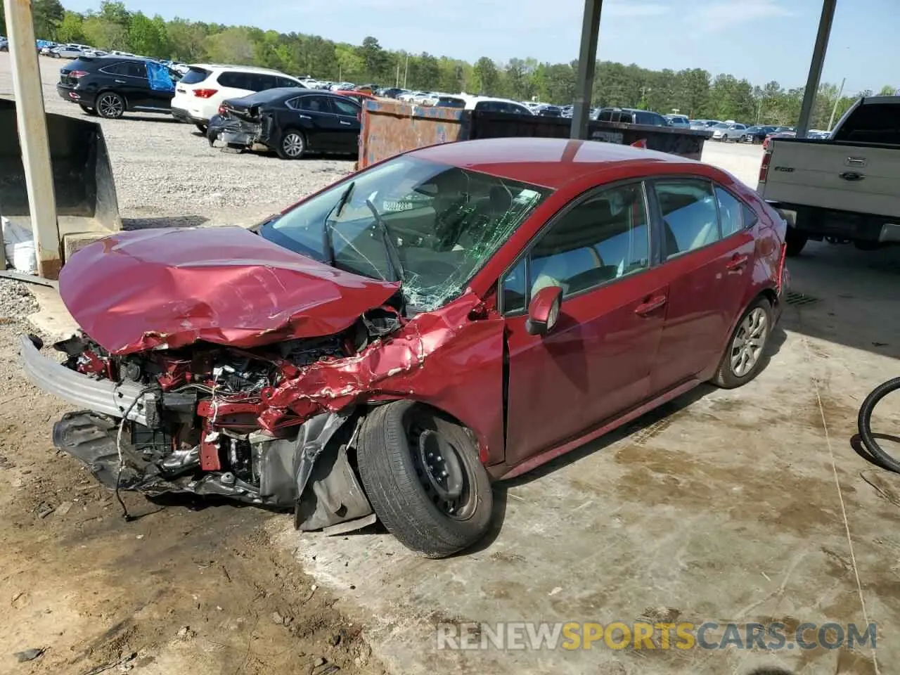 1 Photograph of a damaged car 5YFB4MDE1RP171885 TOYOTA COROLLA 2024