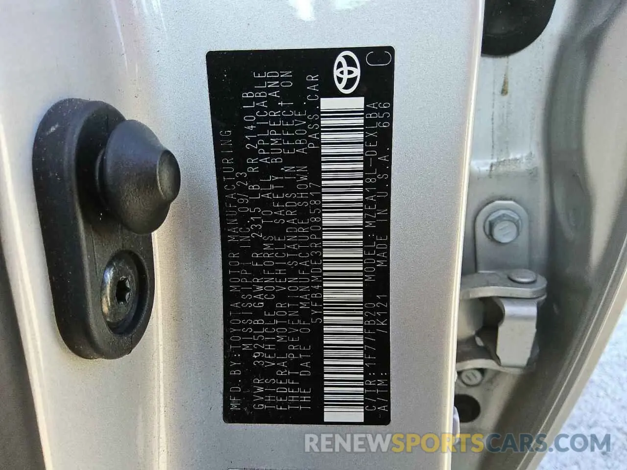 13 Photograph of a damaged car 5YFB4MDE3RP085817 TOYOTA COROLLA 2024