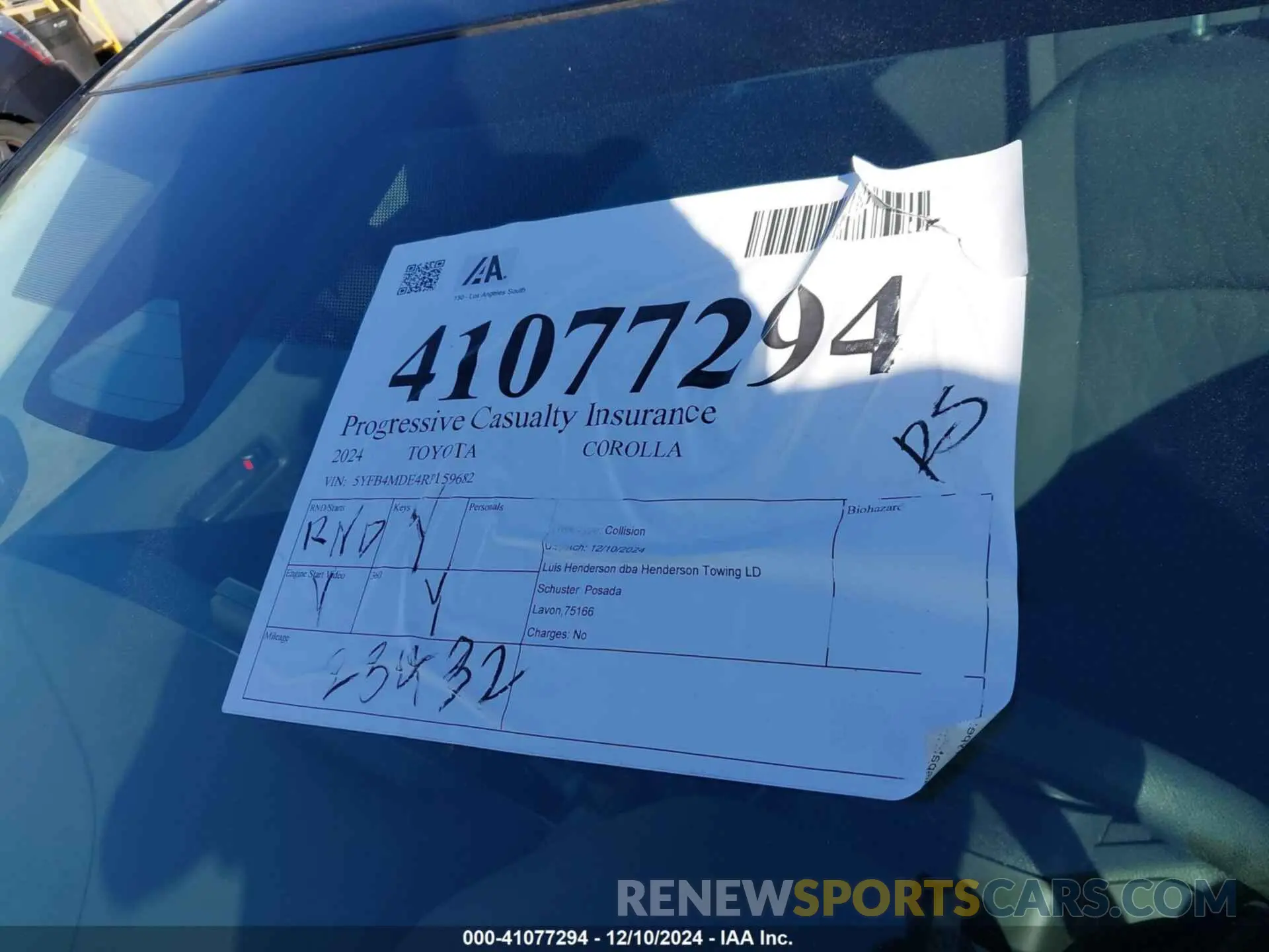 18 Фотография поврежденного автомобиля 5YFB4MDE4RP159682 TOYOTA COROLLA 2024