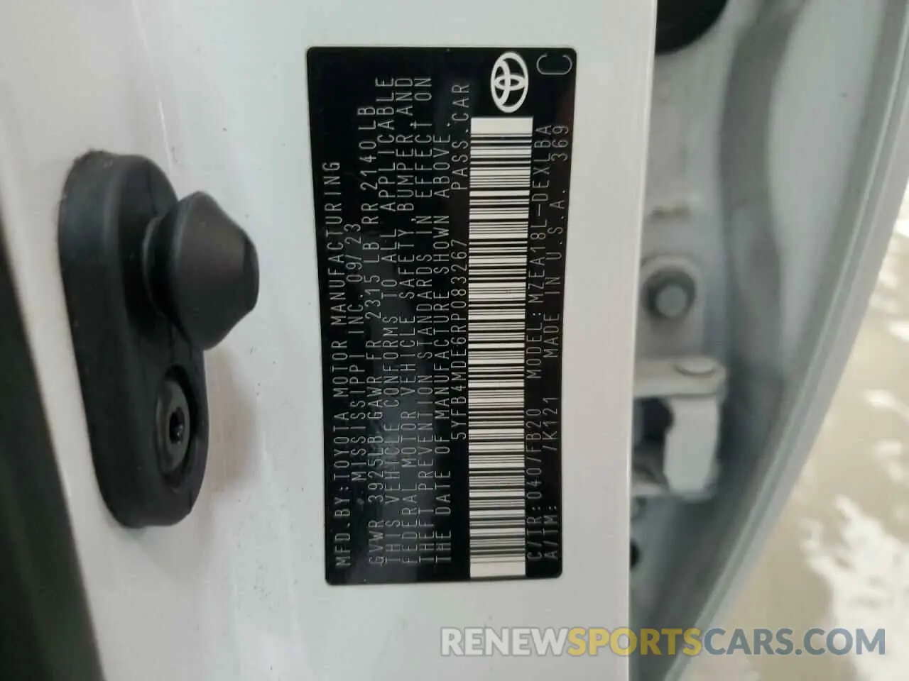 12 Фотография поврежденного автомобиля 5YFB4MDE6RP083267 TOYOTA COROLLA 2024