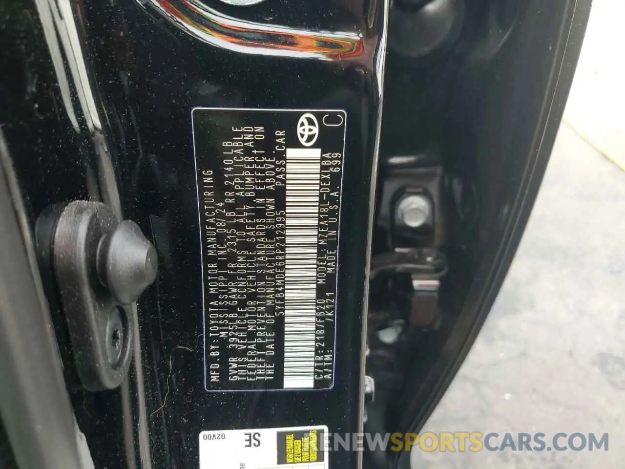 13 Фотография поврежденного автомобиля 5YFB4MDE6RP212995 TOYOTA COROLLA 2024