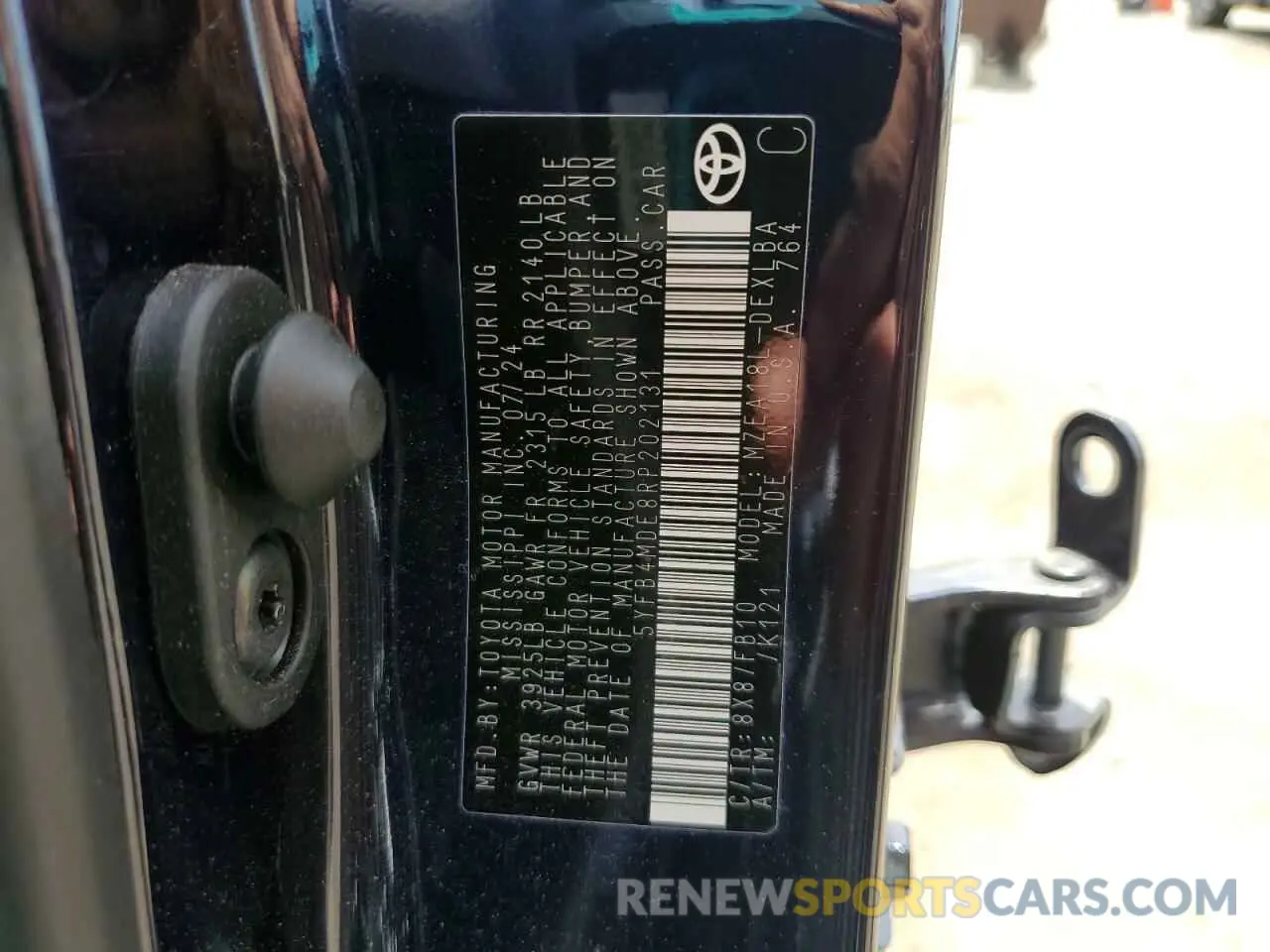 13 Photograph of a damaged car 5YFB4MDE8RP202131 TOYOTA COROLLA 2024