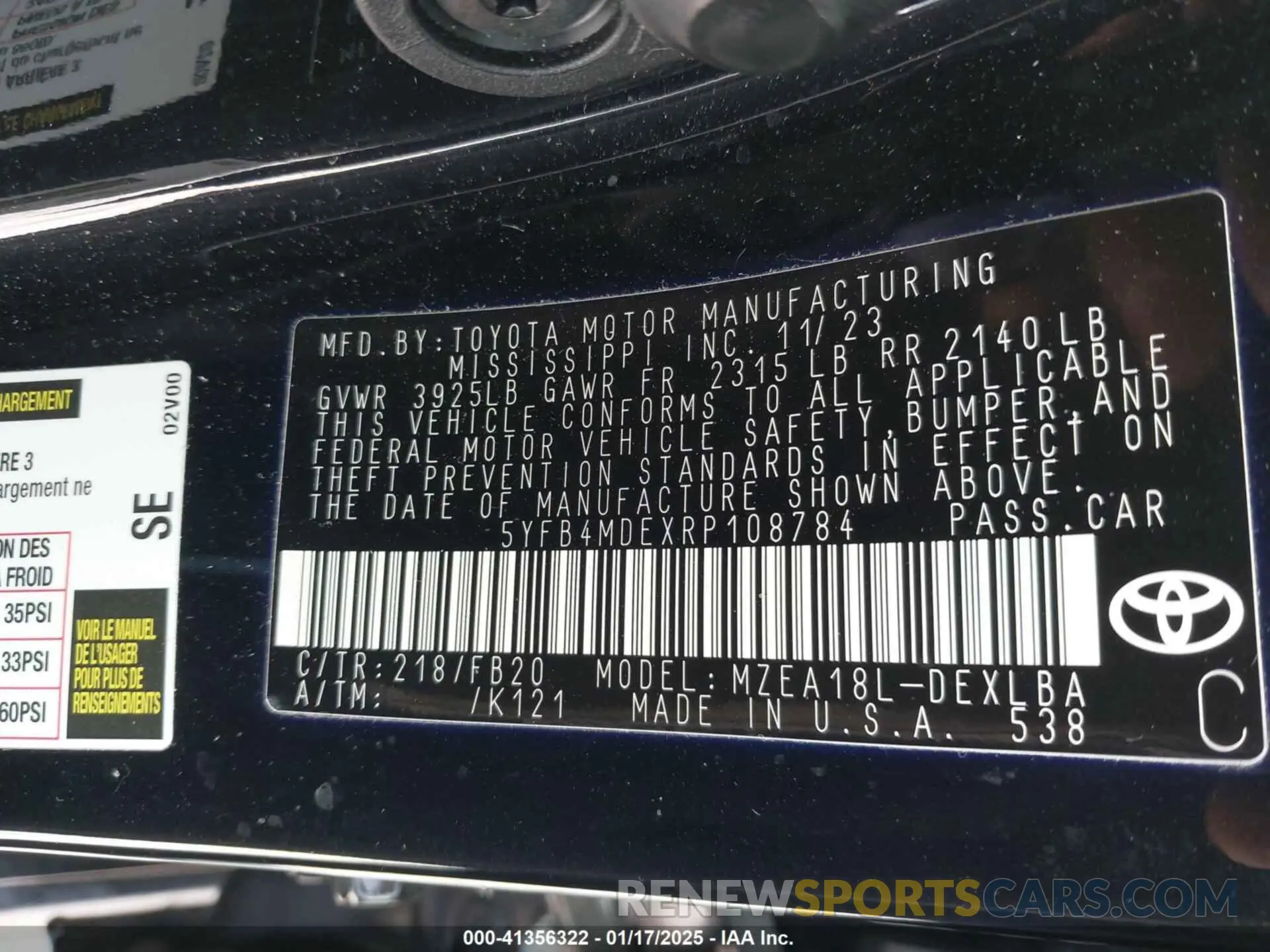 9 Фотография поврежденного автомобиля 5YFB4MDEXRP108784 TOYOTA COROLLA 2024