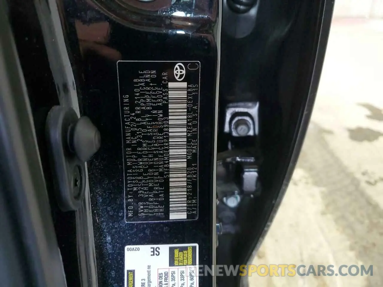 13 Фотография поврежденного автомобиля 5YFB4MDEXRP138903 TOYOTA COROLLA 2024