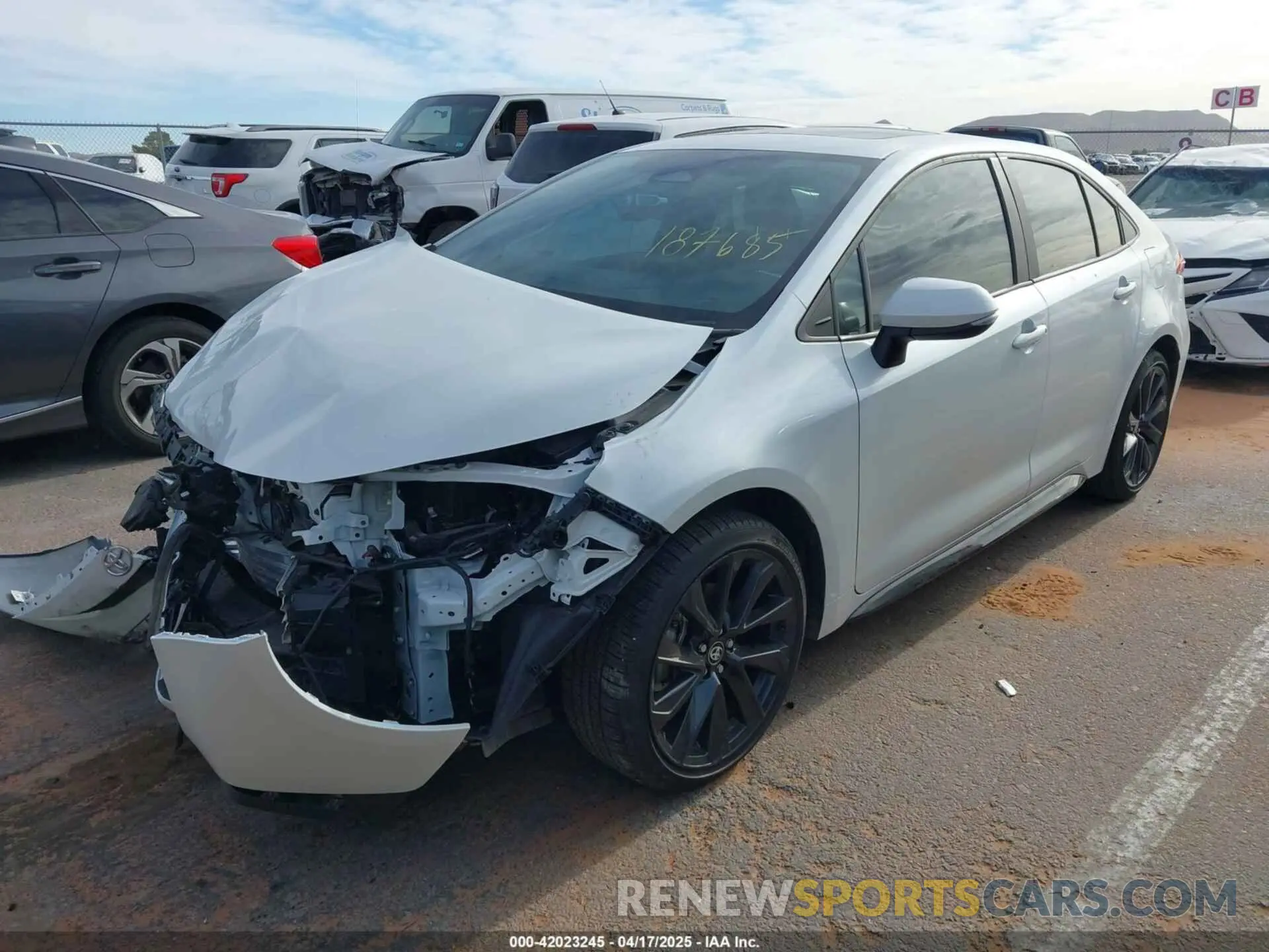 2 Photograph of a damaged car 5YFP4MCE8RP187685 TOYOTA COROLLA 2024