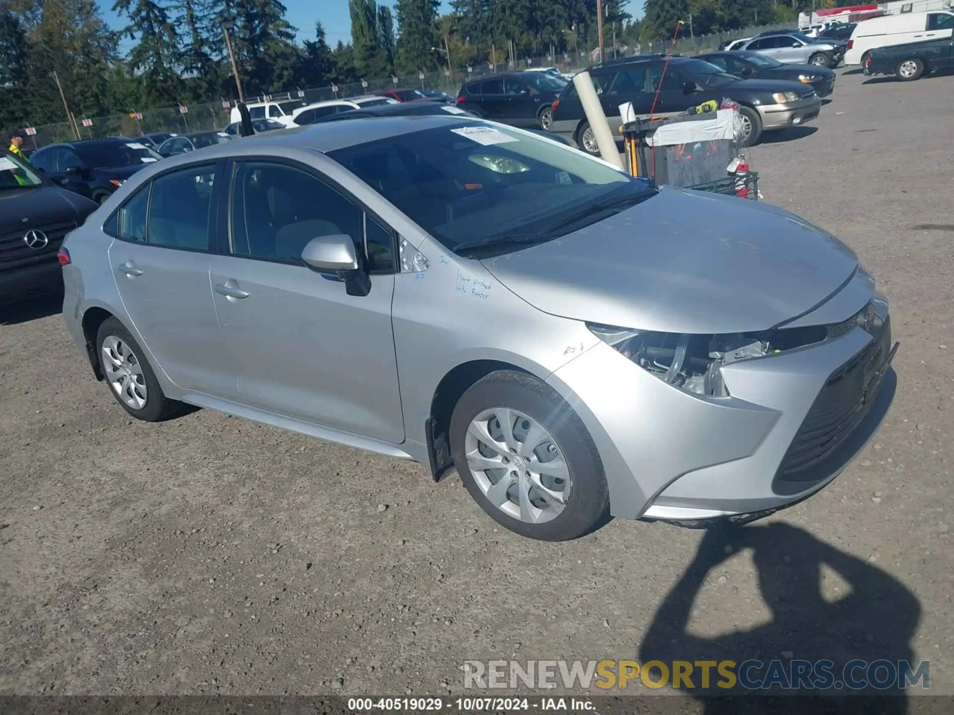 1 Photograph of a damaged car JTDB4MEEXR3017439 TOYOTA COROLLA 2024