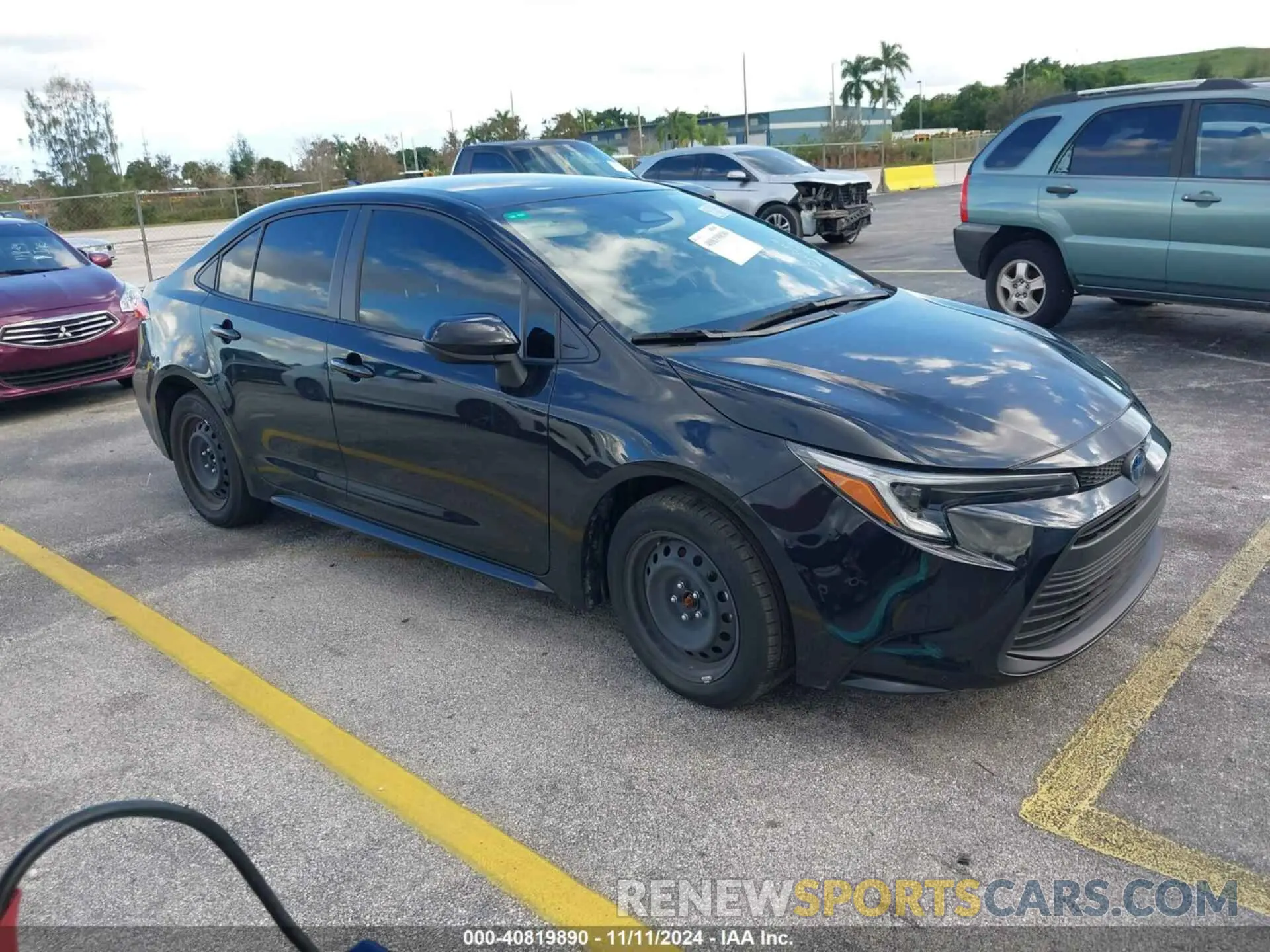 1 Photograph of a damaged car JTDBCMFE0R3036907 TOYOTA COROLLA 2024