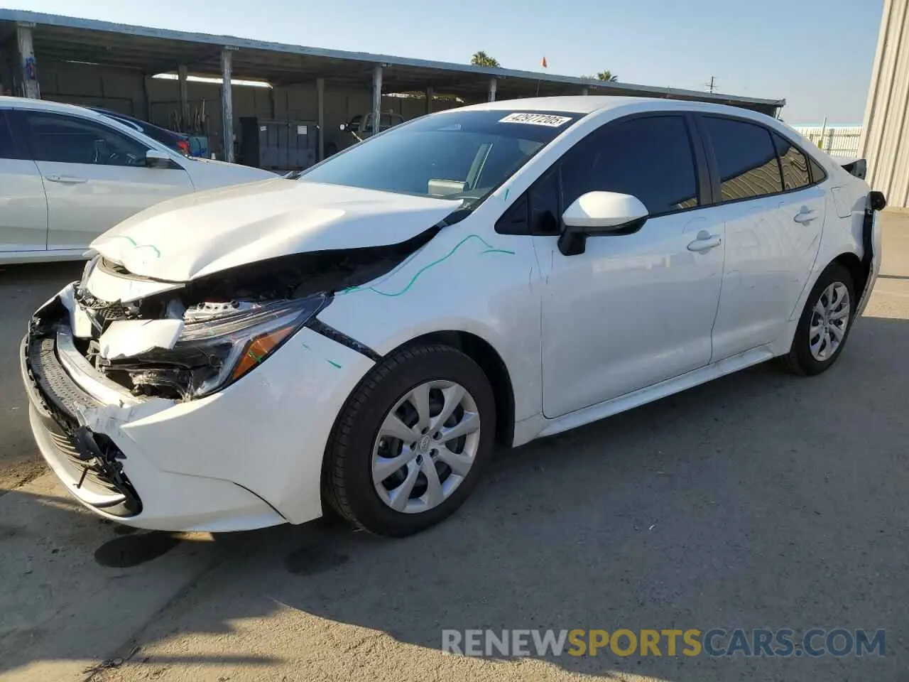 1 Photograph of a damaged car JTDBCMFE0RJ035168 TOYOTA COROLLA 2024