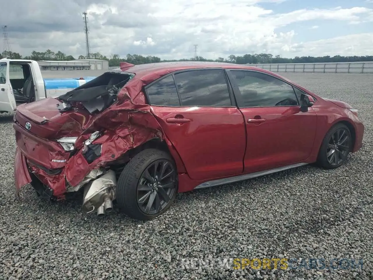 3 Photograph of a damaged car JTDBCMFE1RJ018055 TOYOTA COROLLA 2024