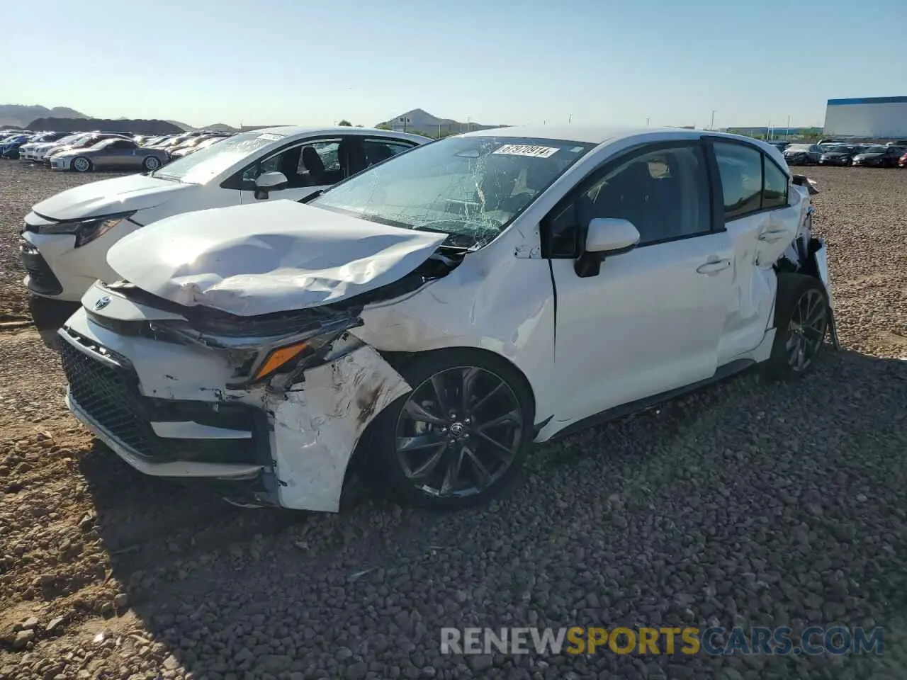 1 Photograph of a damaged car JTDBCMFE1RJ020727 TOYOTA COROLLA 2024