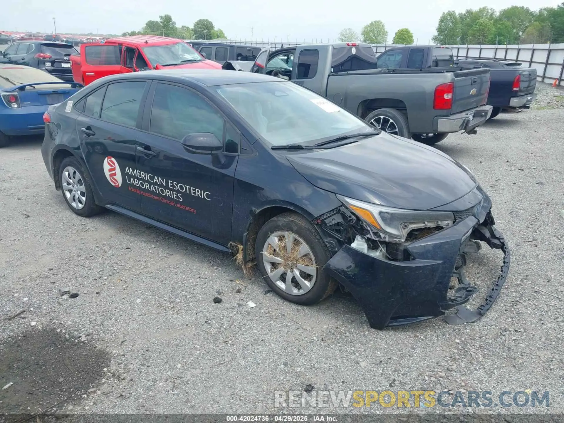 1 Photograph of a damaged car JTDBCMFE2R3033281 TOYOTA COROLLA 2024