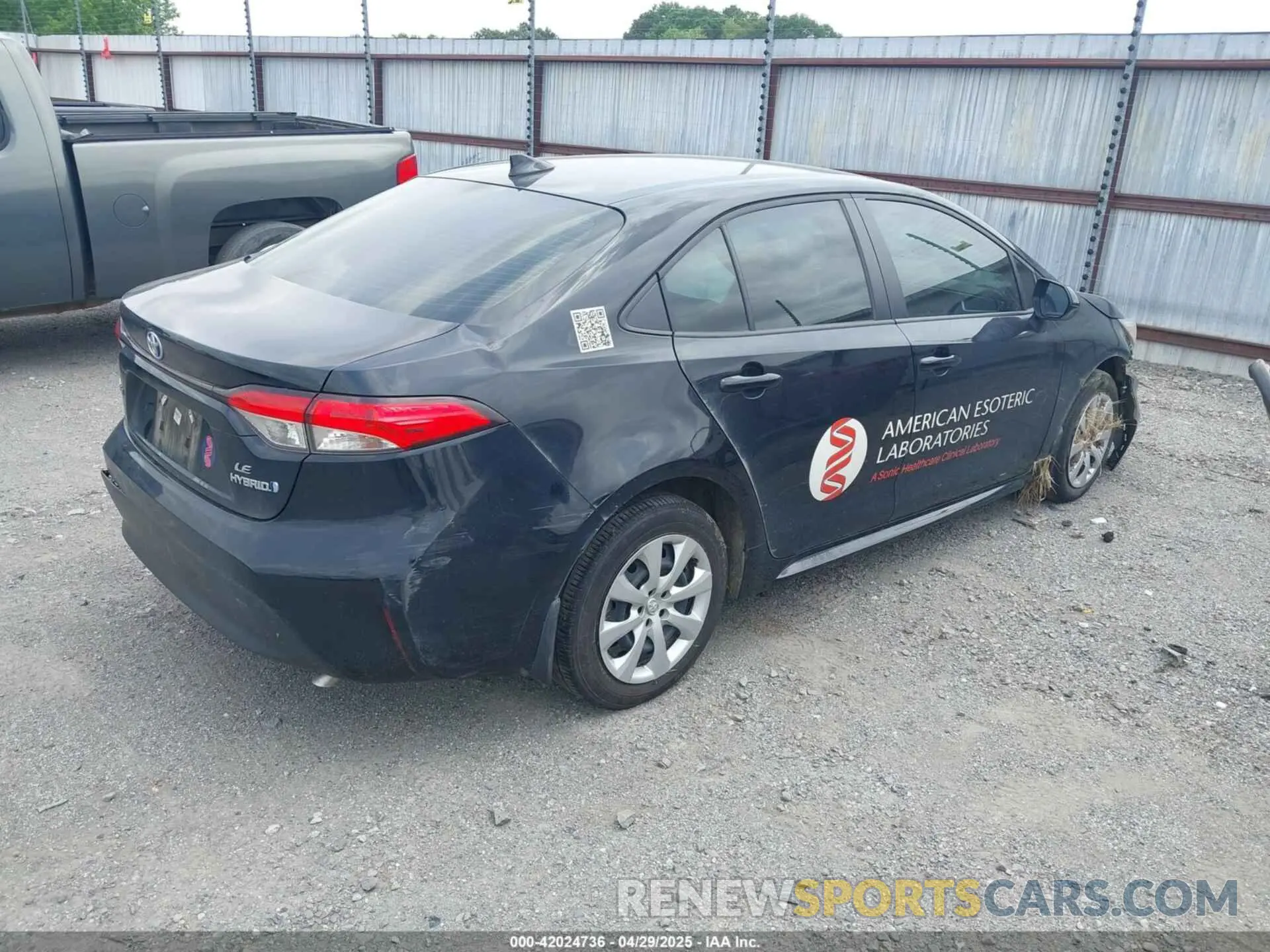 4 Photograph of a damaged car JTDBCMFE2R3033281 TOYOTA COROLLA 2024