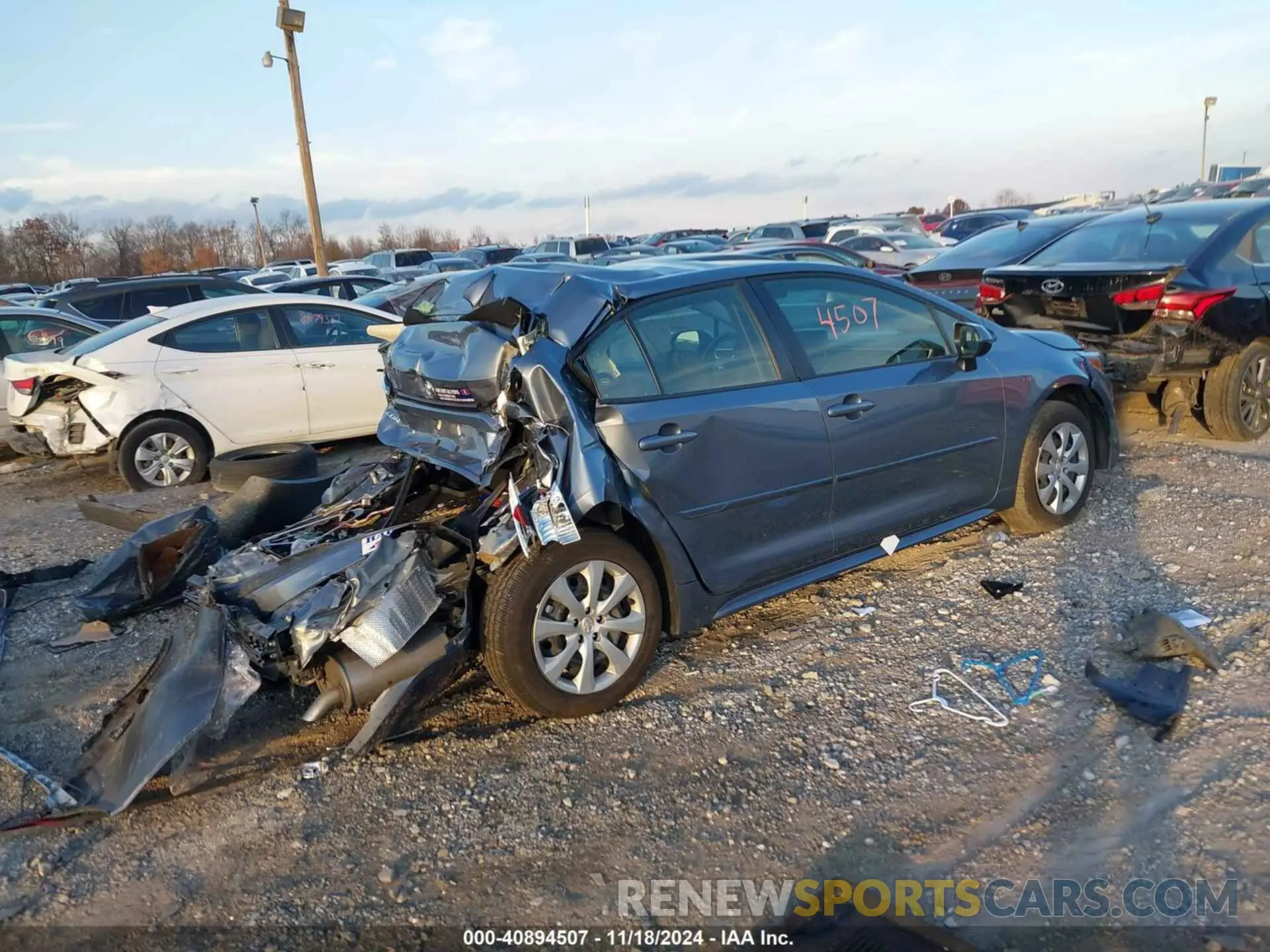 4 Photograph of a damaged car JTDBCMFE2R3050565 TOYOTA COROLLA 2024