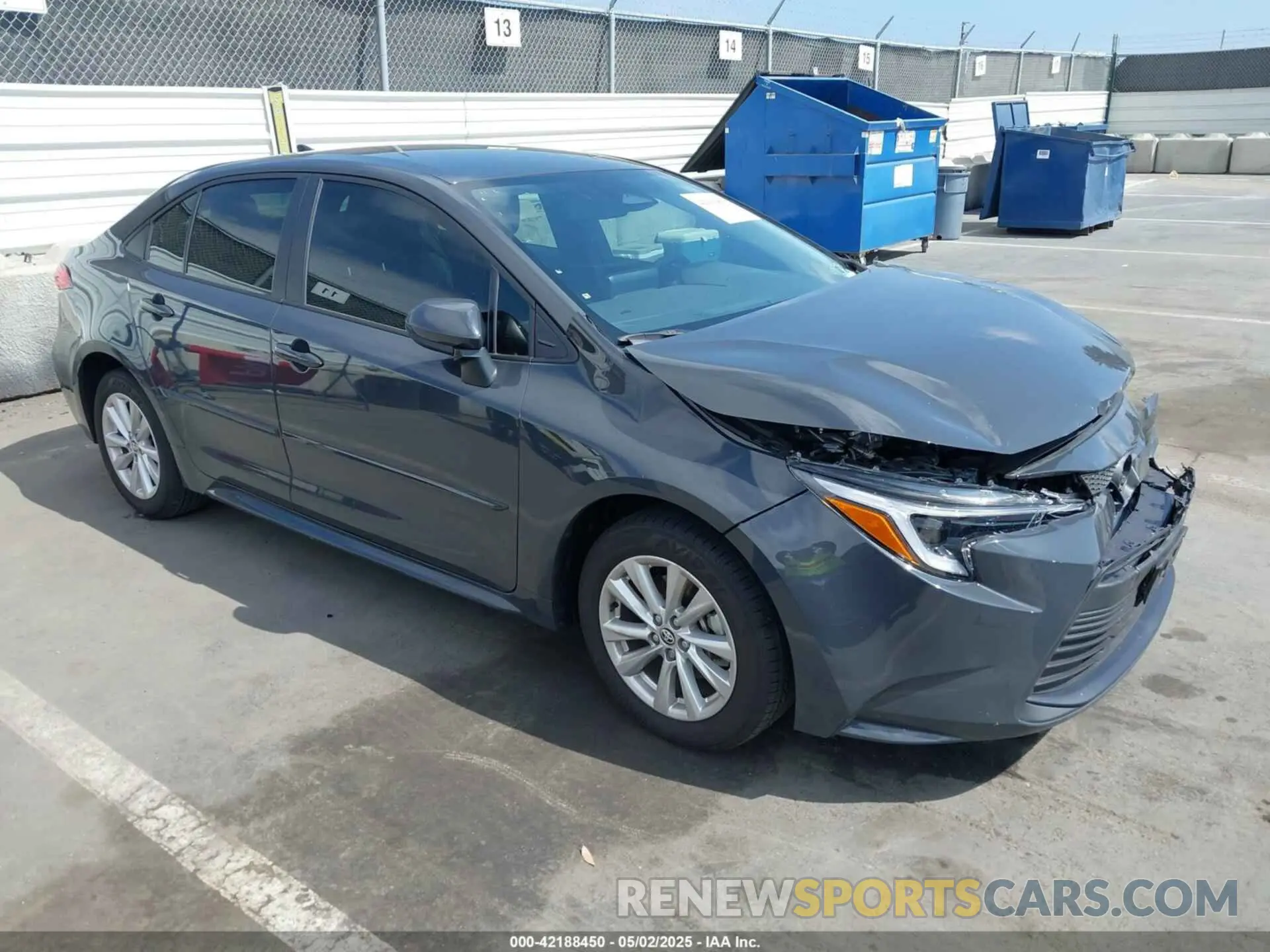 1 Photograph of a damaged car JTDBCMFE2R3056351 TOYOTA COROLLA 2024