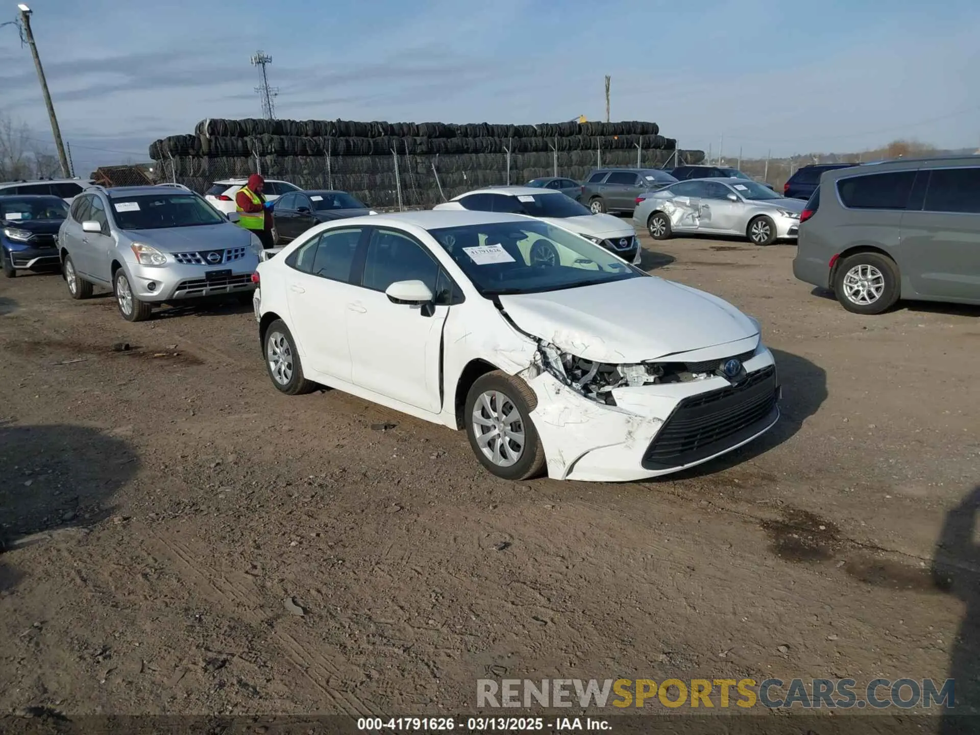 1 Photograph of a damaged car JTDBCMFE6R3049158 TOYOTA COROLLA 2024