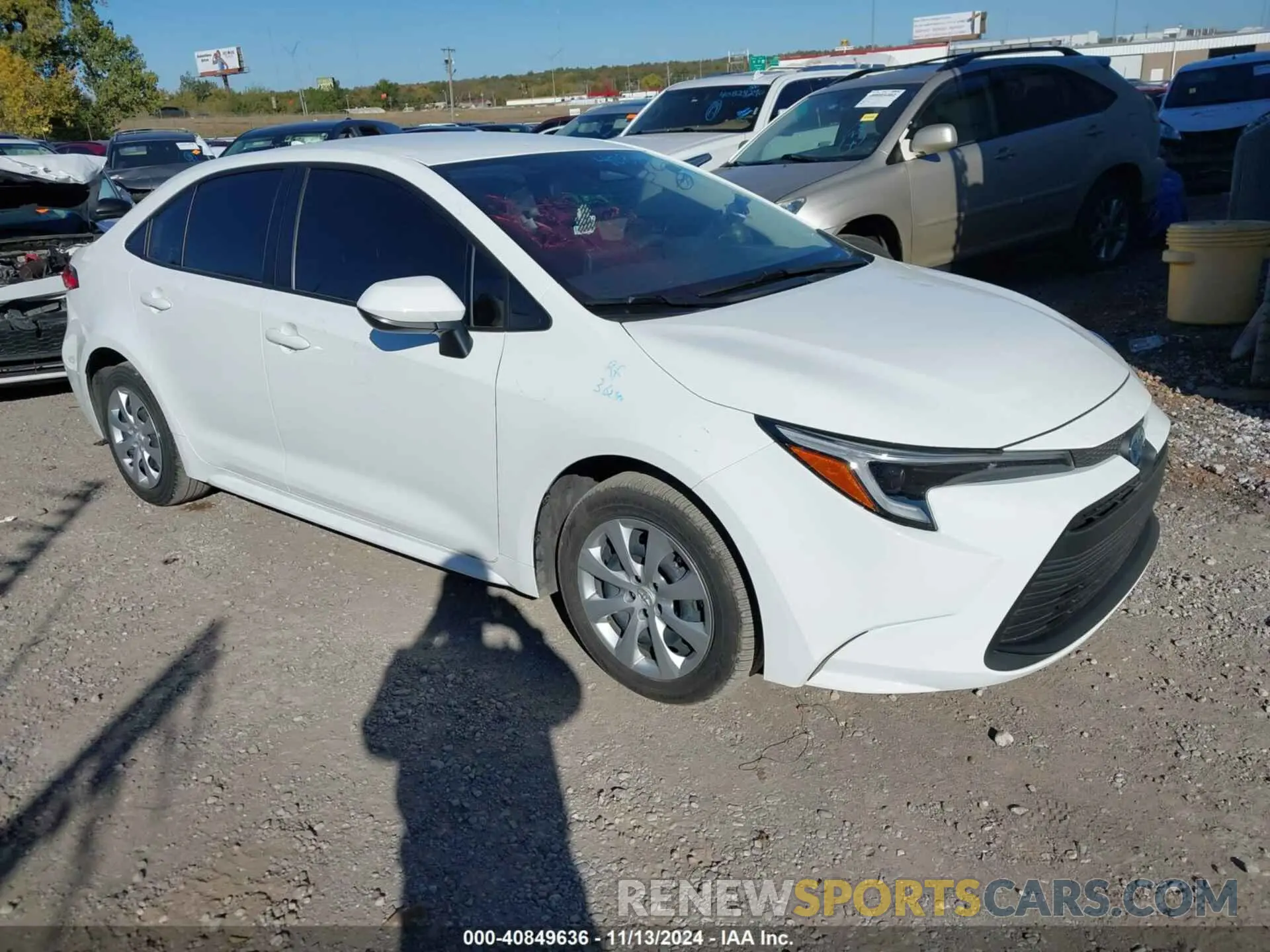 1 Photograph of a damaged car JTDBCMFE7R3028559 TOYOTA COROLLA 2024