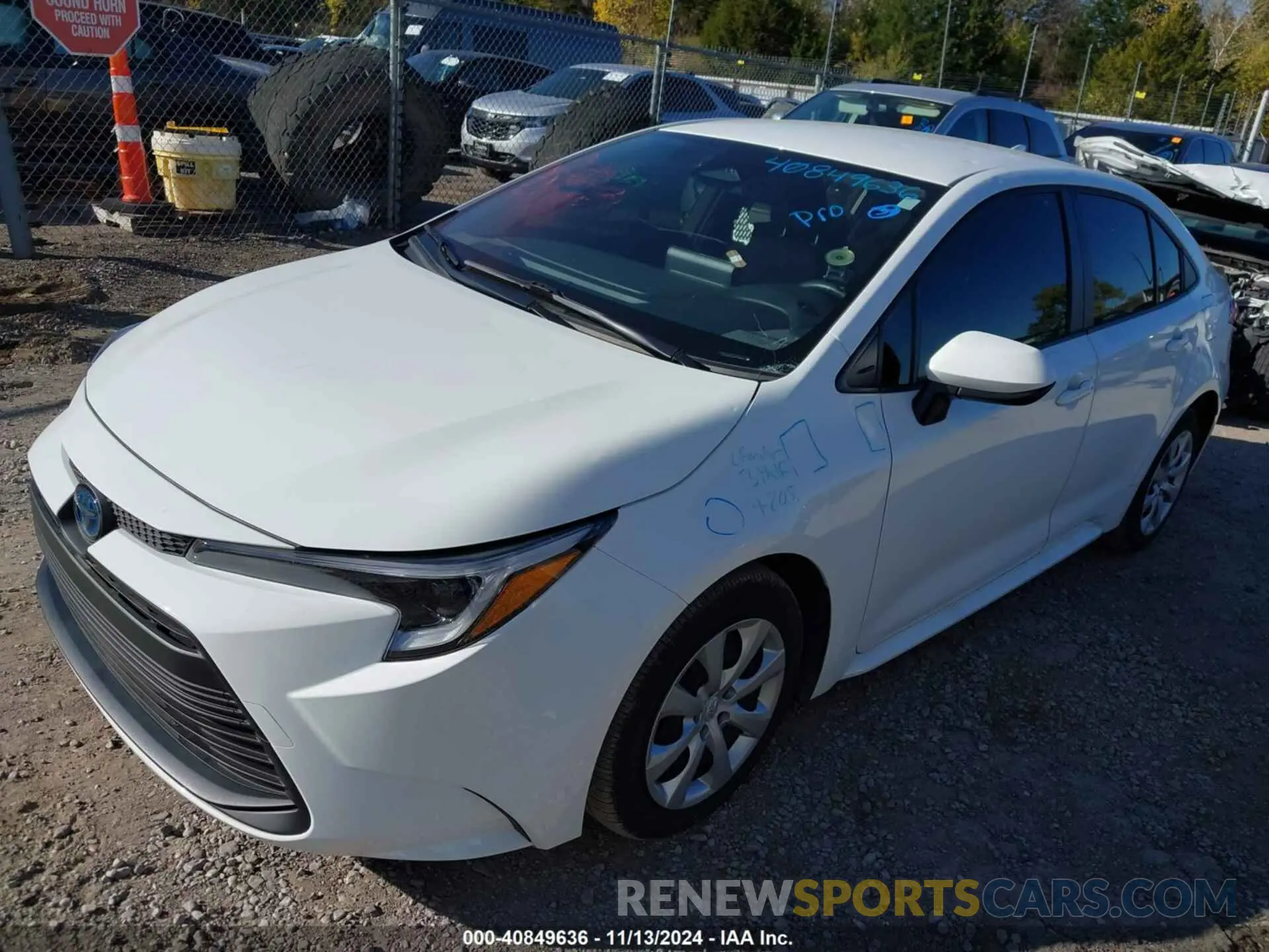 2 Photograph of a damaged car JTDBCMFE7R3028559 TOYOTA COROLLA 2024
