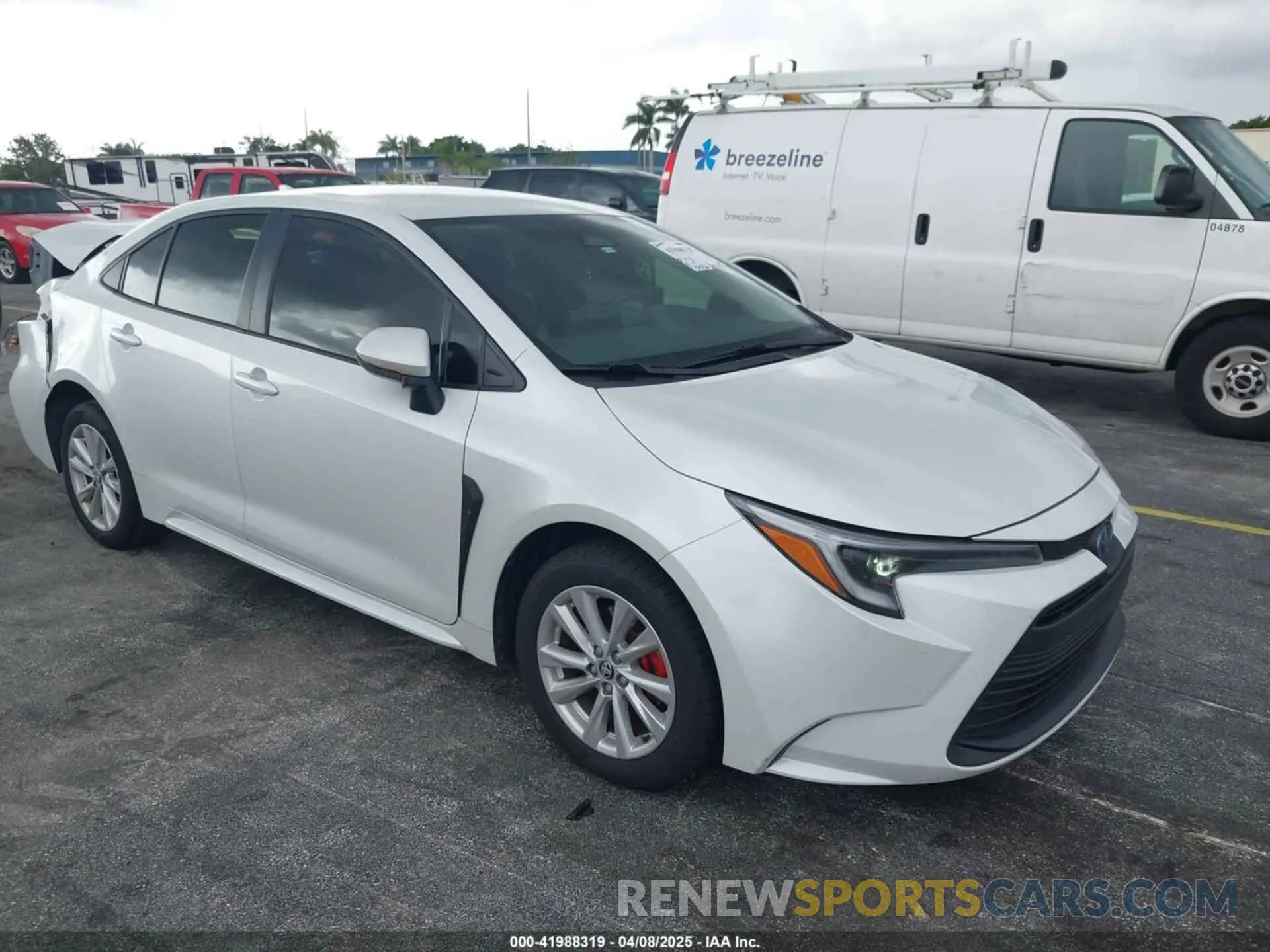 1 Photograph of a damaged car JTDBCMFE7R3046849 TOYOTA COROLLA 2024