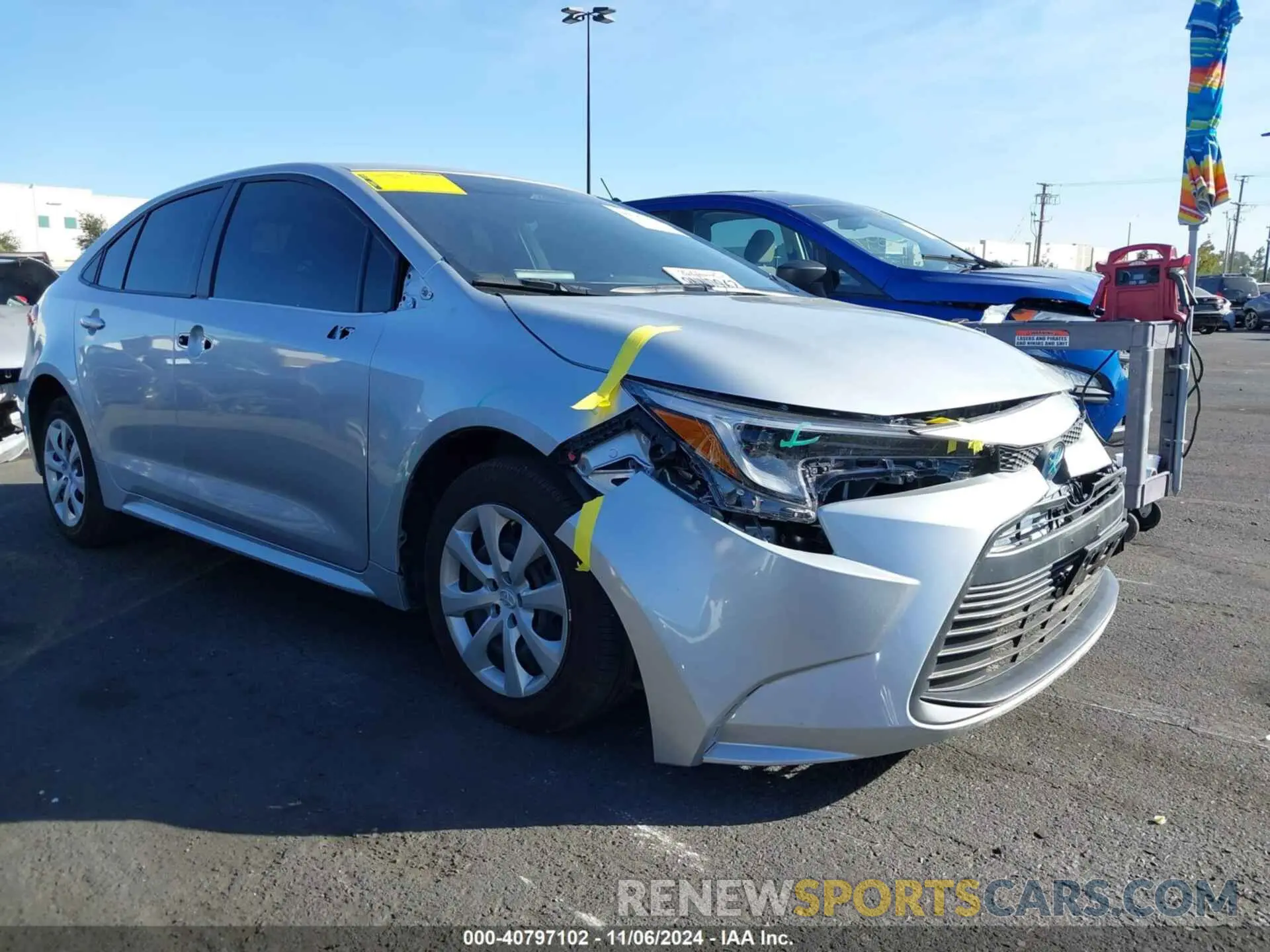 1 Photograph of a damaged car JTDBCMFEXR3062463 TOYOTA COROLLA 2024