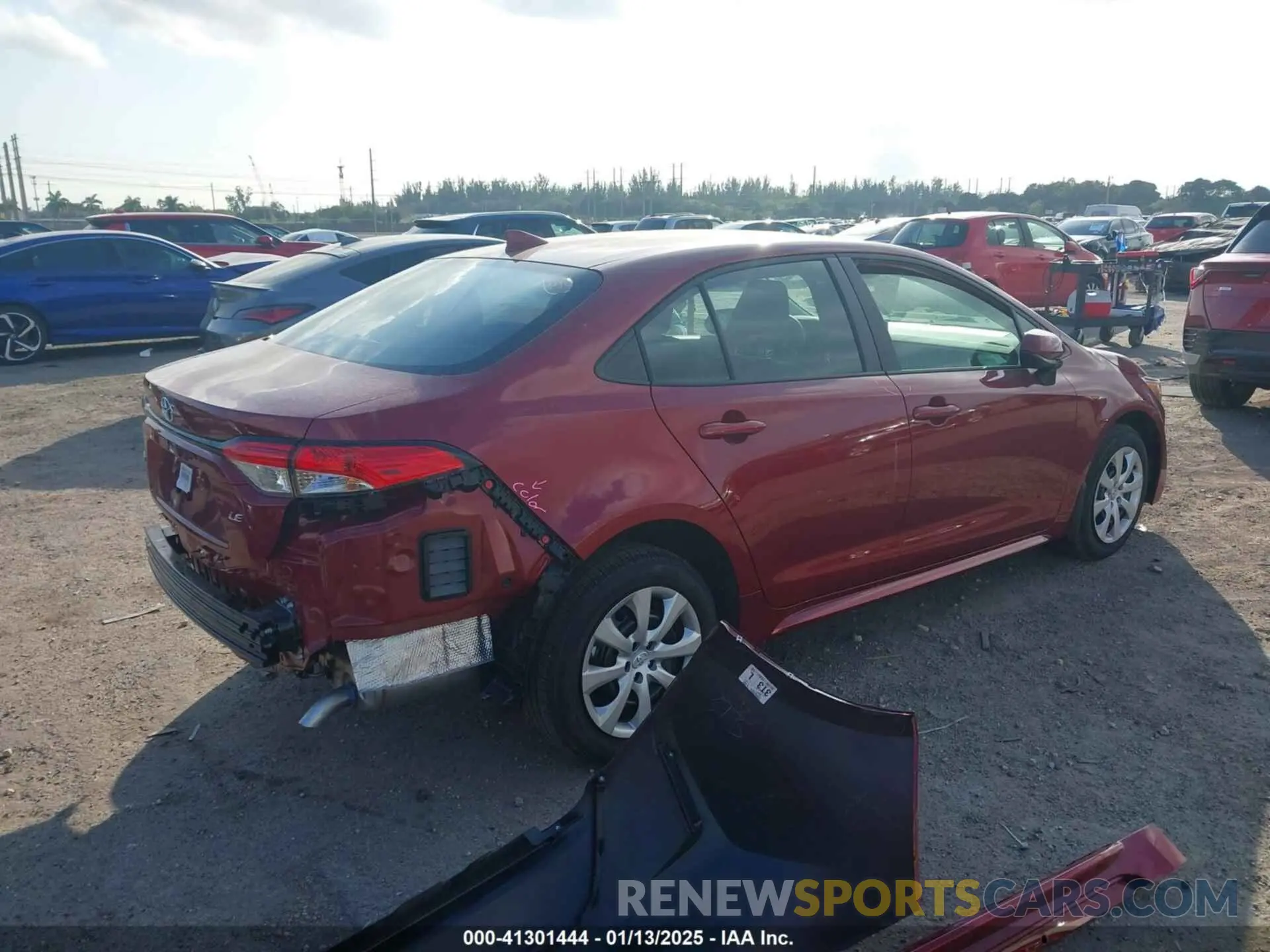 4 Фотография поврежденного автомобиля 5YFB4MDE4SP253146 TOYOTA COROLLA 2025