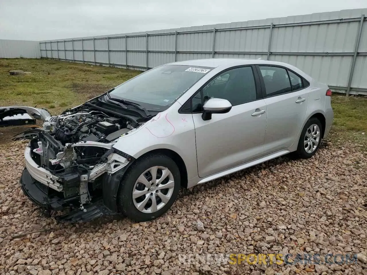 1 Photograph of a damaged car 5YFB4MDE6SP258445 TOYOTA COROLLA 2025