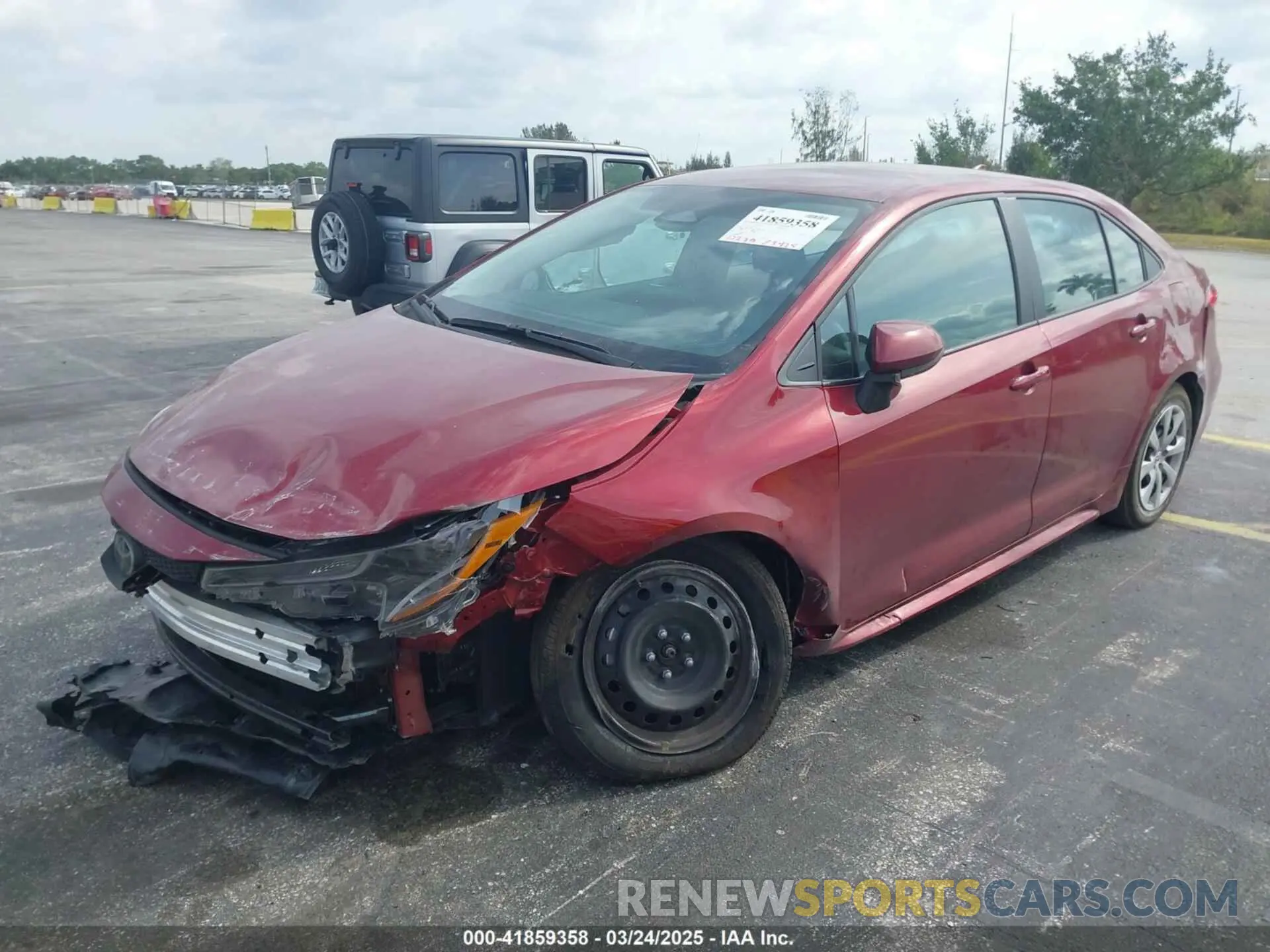 2 Photograph of a damaged car 5YFB4MDE7SP235434 TOYOTA COROLLA 2025