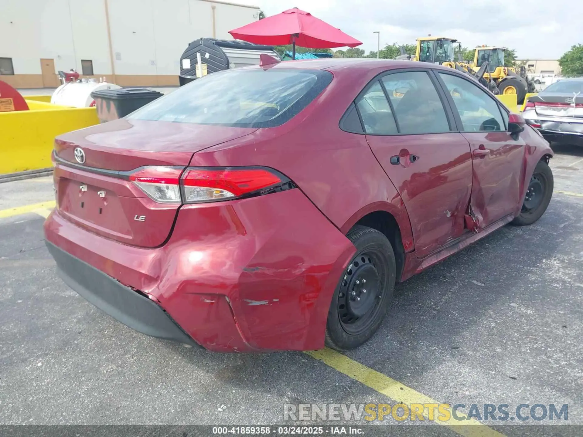 4 Photograph of a damaged car 5YFB4MDE7SP235434 TOYOTA COROLLA 2025