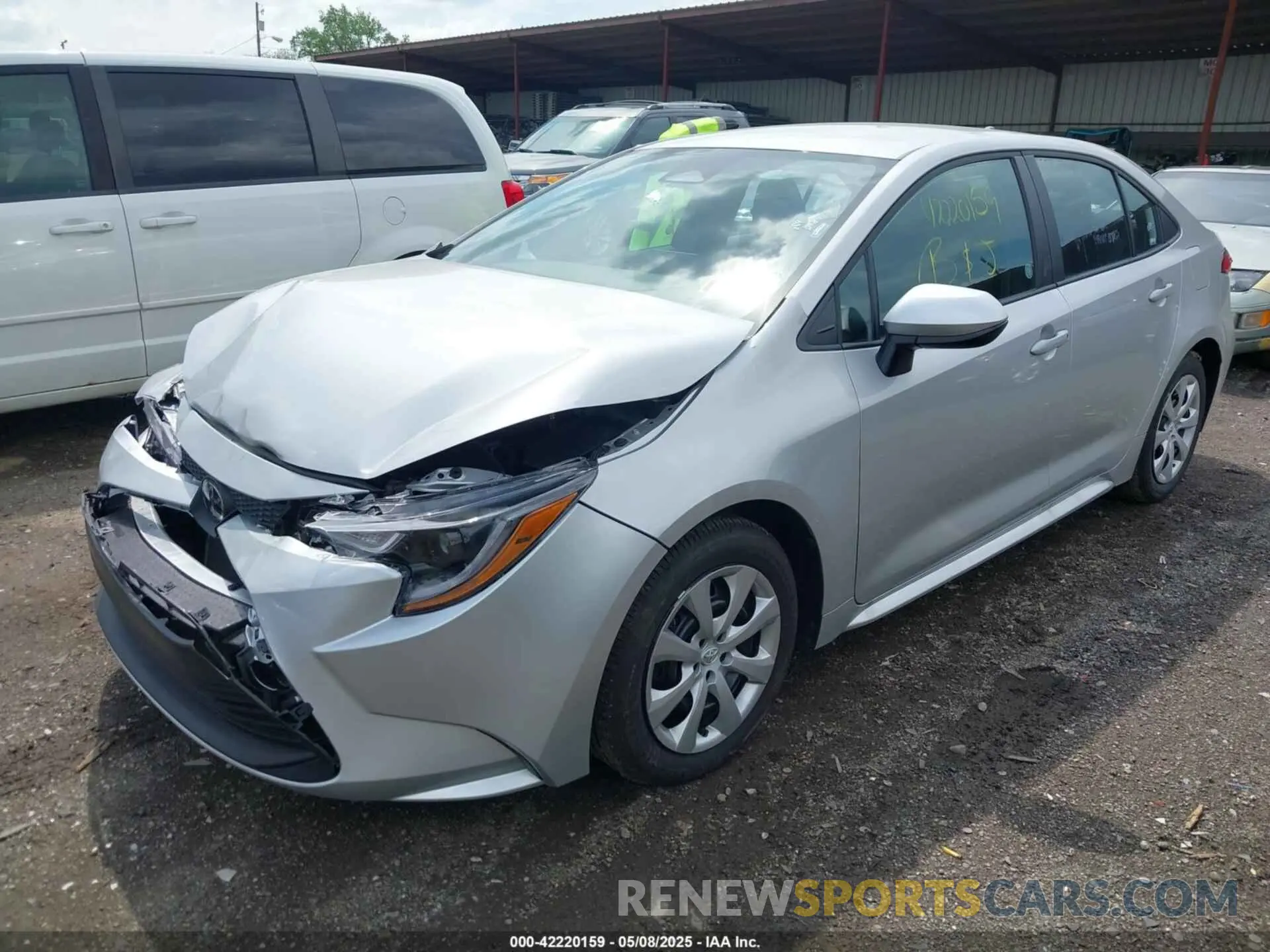 2 Photograph of a damaged car 5YFB4MDE7SP273892 TOYOTA COROLLA 2025