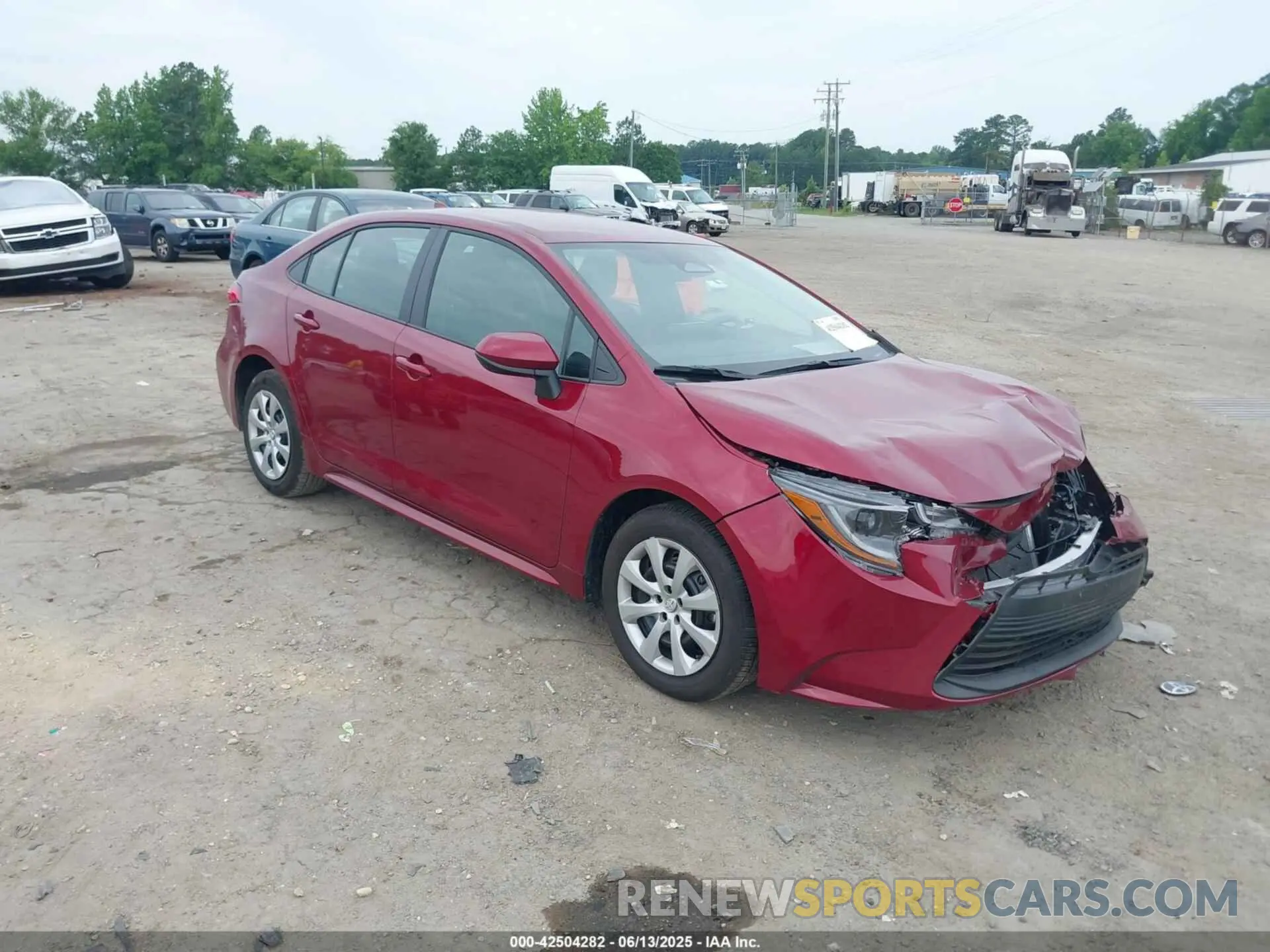 1 Photograph of a damaged car 5YFB4MDE8SP268815 TOYOTA COROLLA 2025
