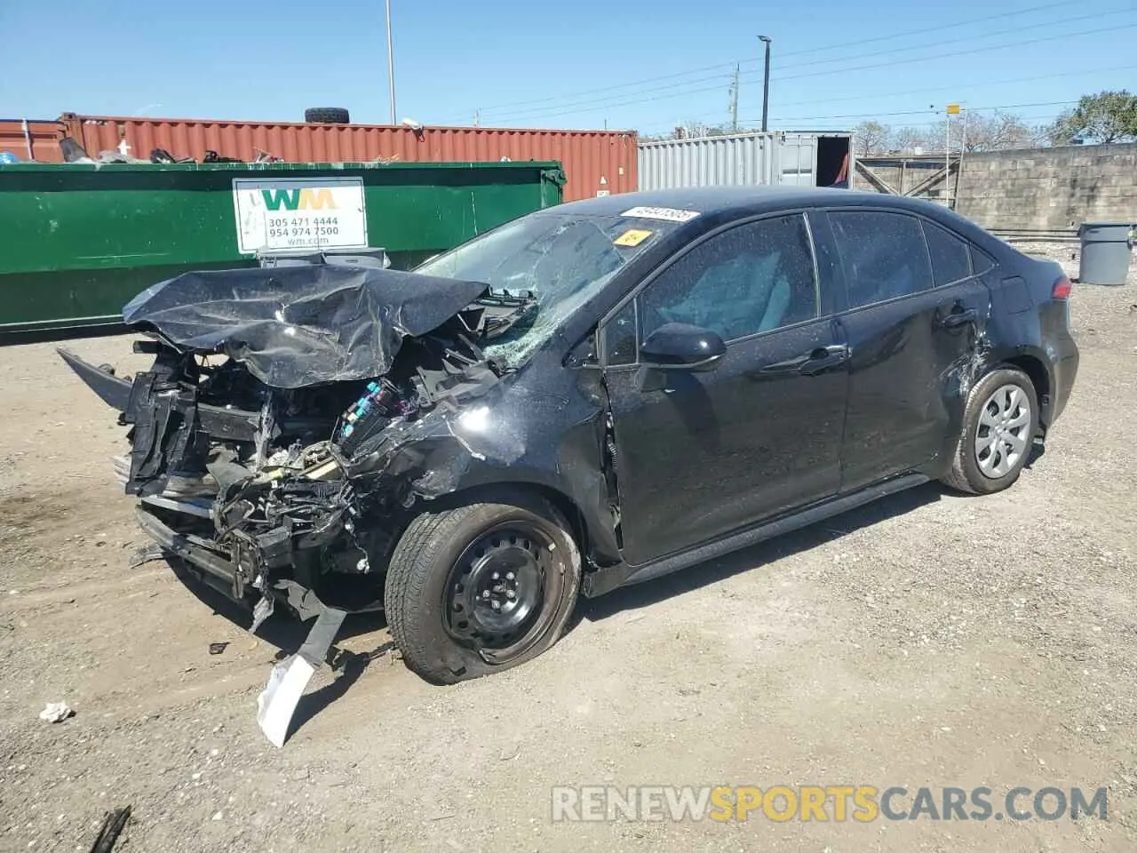1 Photograph of a damaged car 5YFB4MDE9SP238464 TOYOTA COROLLA 2025