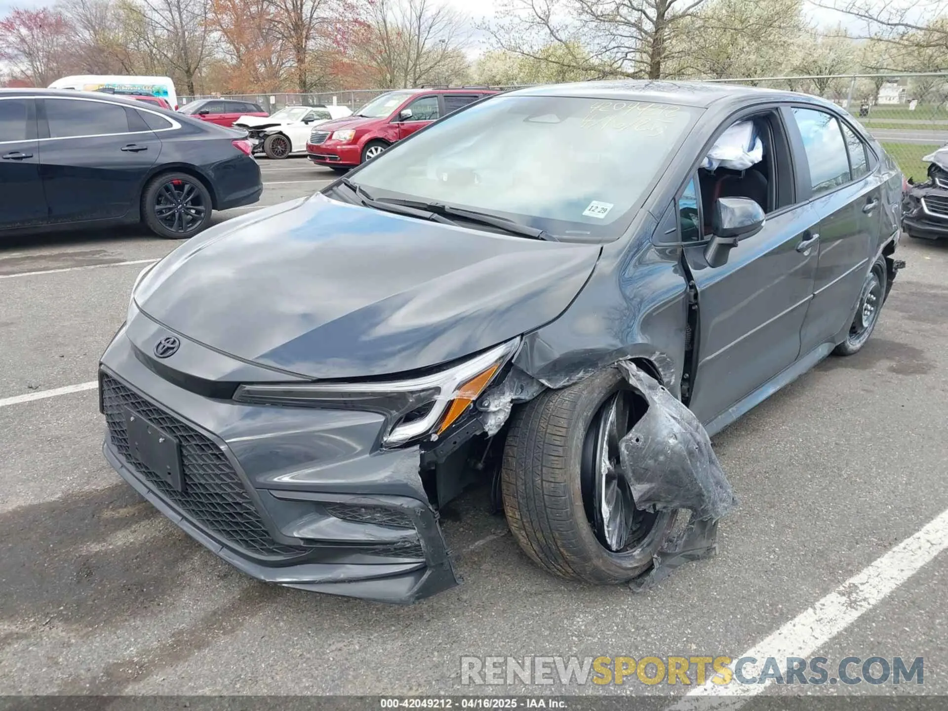 2 Photograph of a damaged car 5YFS4MCE8SP224072 TOYOTA COROLLA 2025