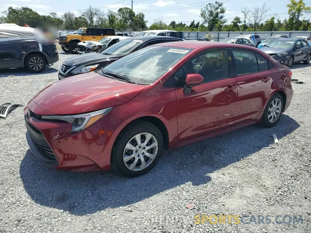 1 Photograph of a damaged car JTDBCMFE6S3085972 TOYOTA COROLLA 2025