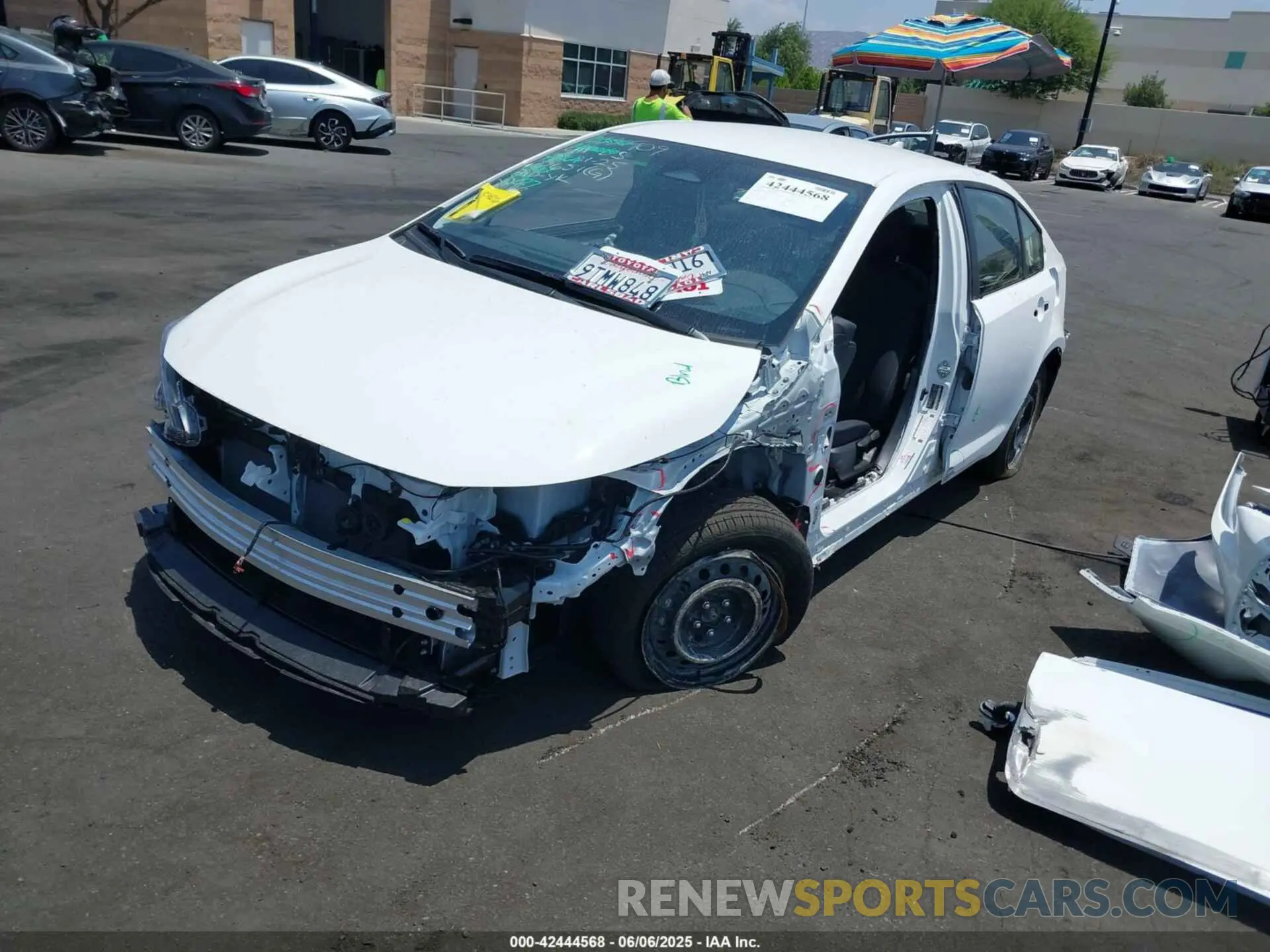 2 Photograph of a damaged car JTDBCMFE8S3090705 TOYOTA COROLLA 2025