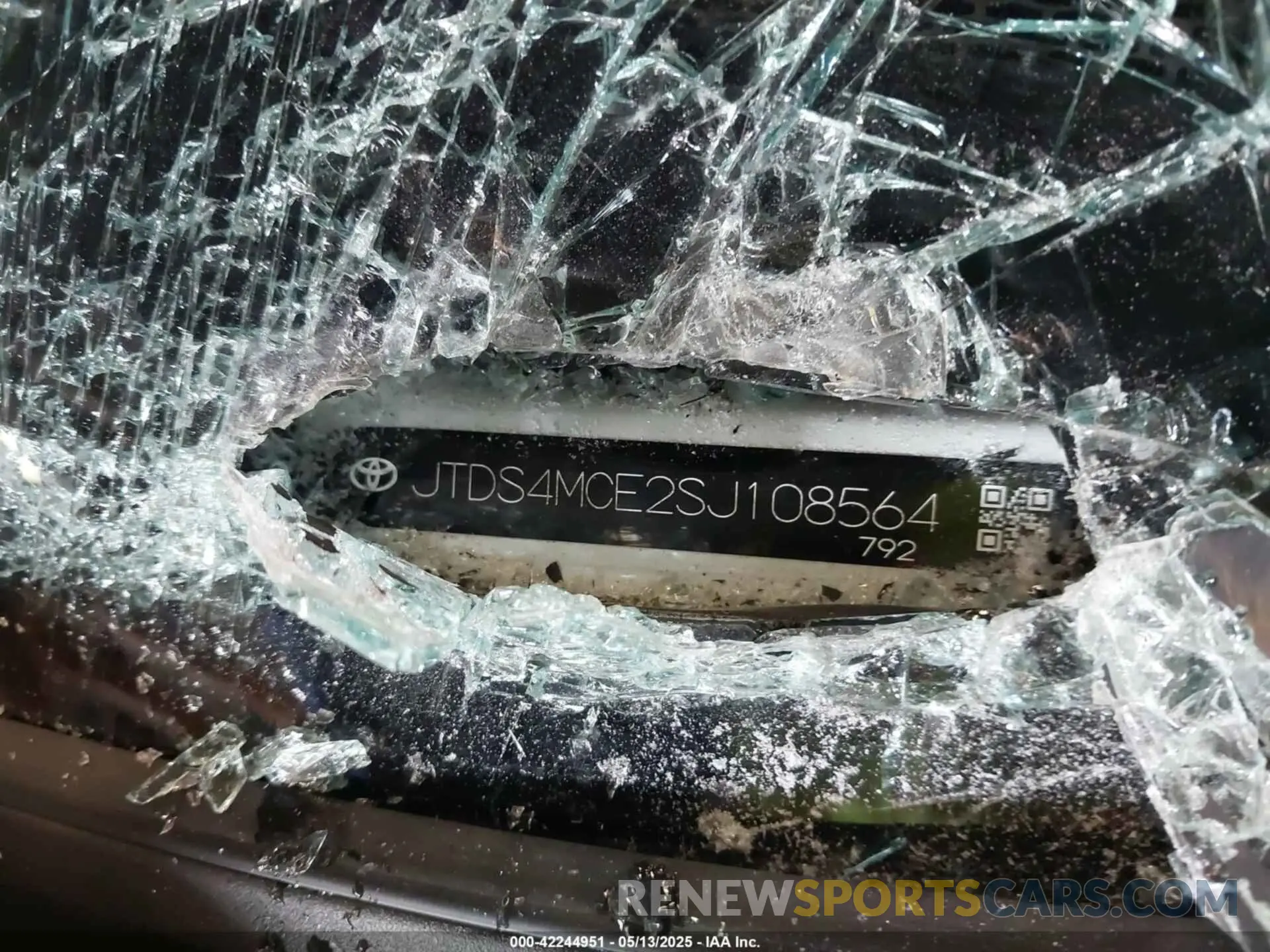 9 Photograph of a damaged car JTDS4MCE2SJ108564 TOYOTA COROLLA 2025
