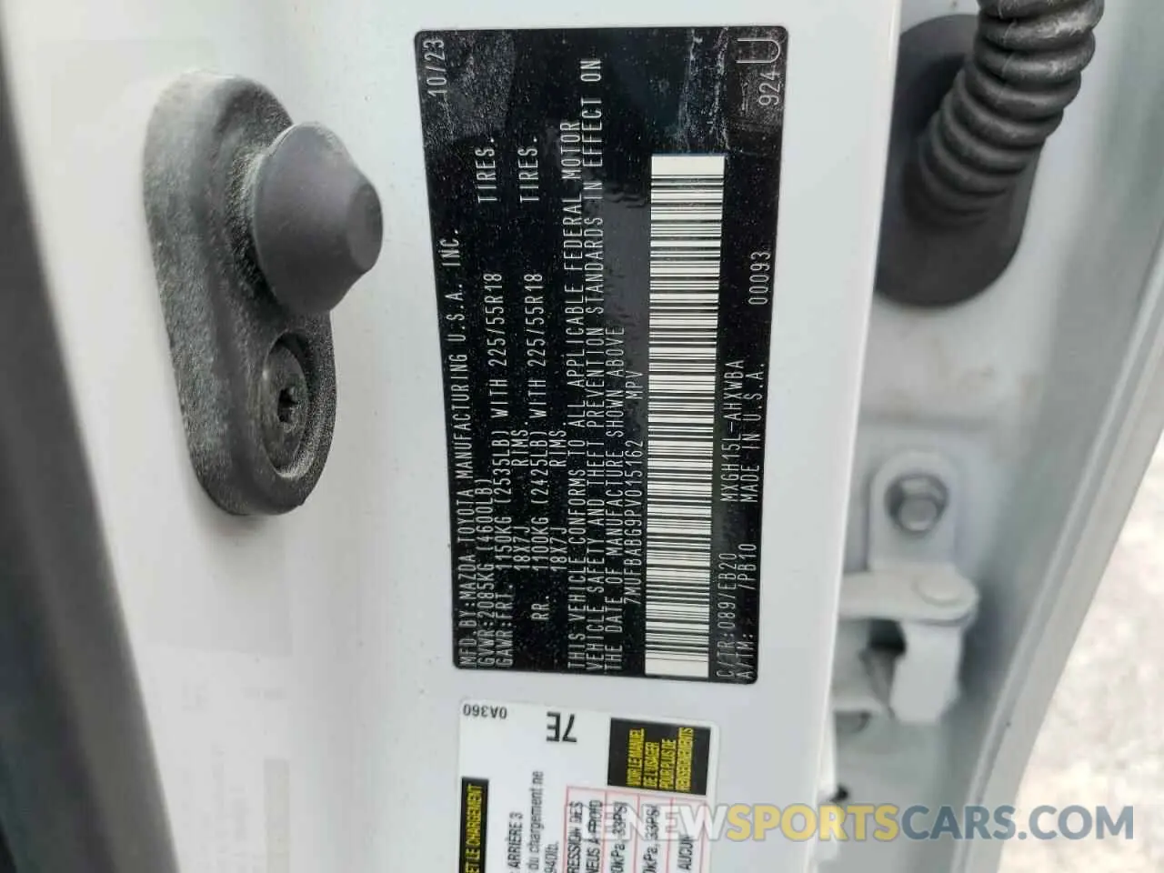 13 Фотография поврежденного автомобиля 7MUFBABG9PV015162 TOYOTA COROLLA CR 2023