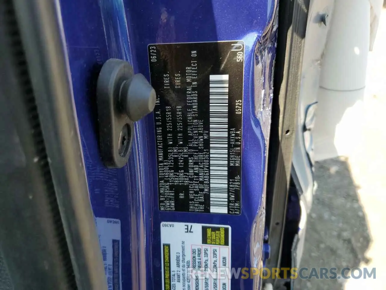 14 Photograph of a damaged car 7MUFBABGXPV003621 TOYOTA COROLLA CR 2023