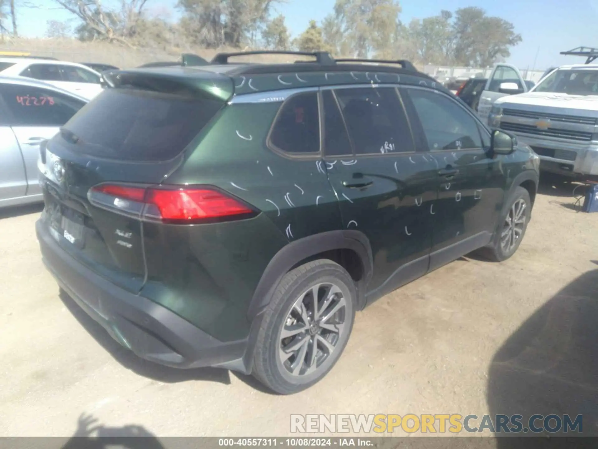 4 Фотография поврежденного автомобиля 7MUDAABG8NV006069 TOYOTA COROLLA CROSS 2022