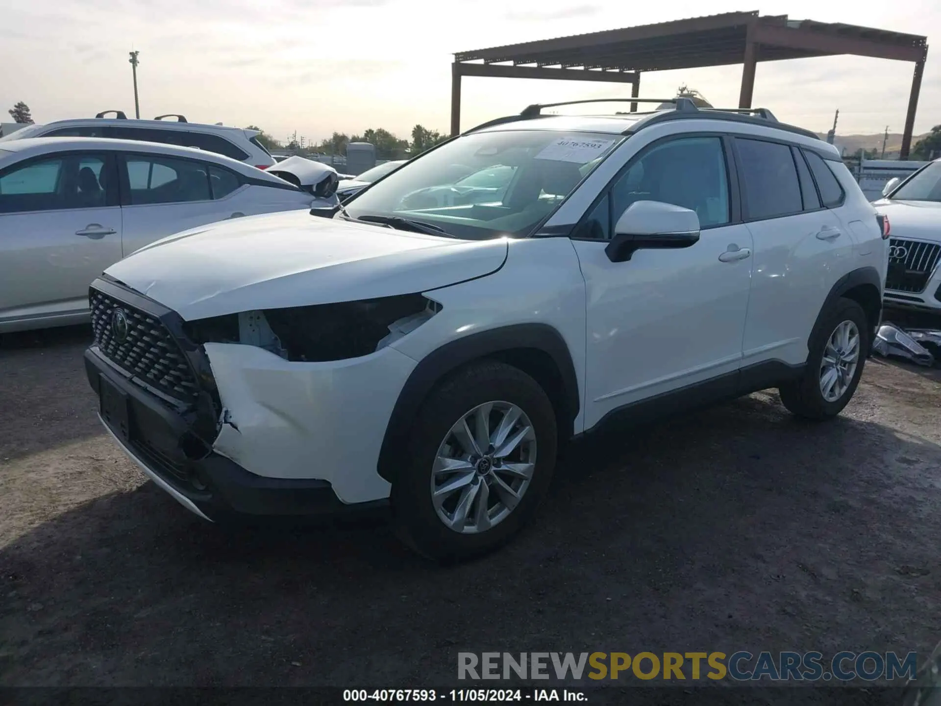 2 Фотография поврежденного автомобиля 7MUBAAAG0PV039269 TOYOTA COROLLA CROSS 2023