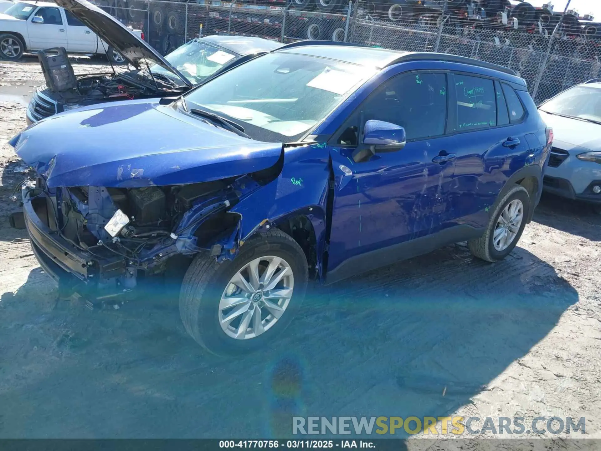 2 Фотография поврежденного автомобиля 7MUBAAAG5PV068752 TOYOTA COROLLA CROSS 2023