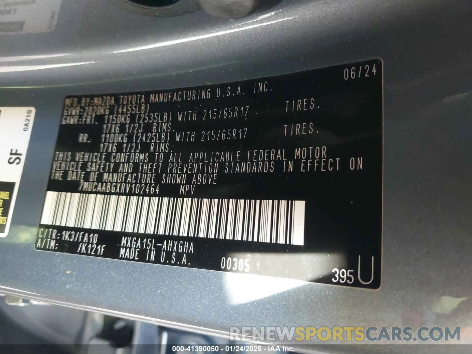 9 Фотография поврежденного автомобиля 7MUCAABGXRV102464 TOYOTA COROLLA CROSS 2024