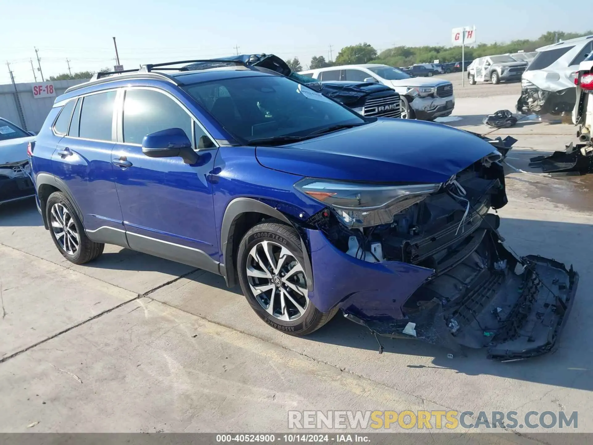 1 Photograph of a damaged car 7MUDAAAG7RV079506 TOYOTA COROLLA CROSS 2024