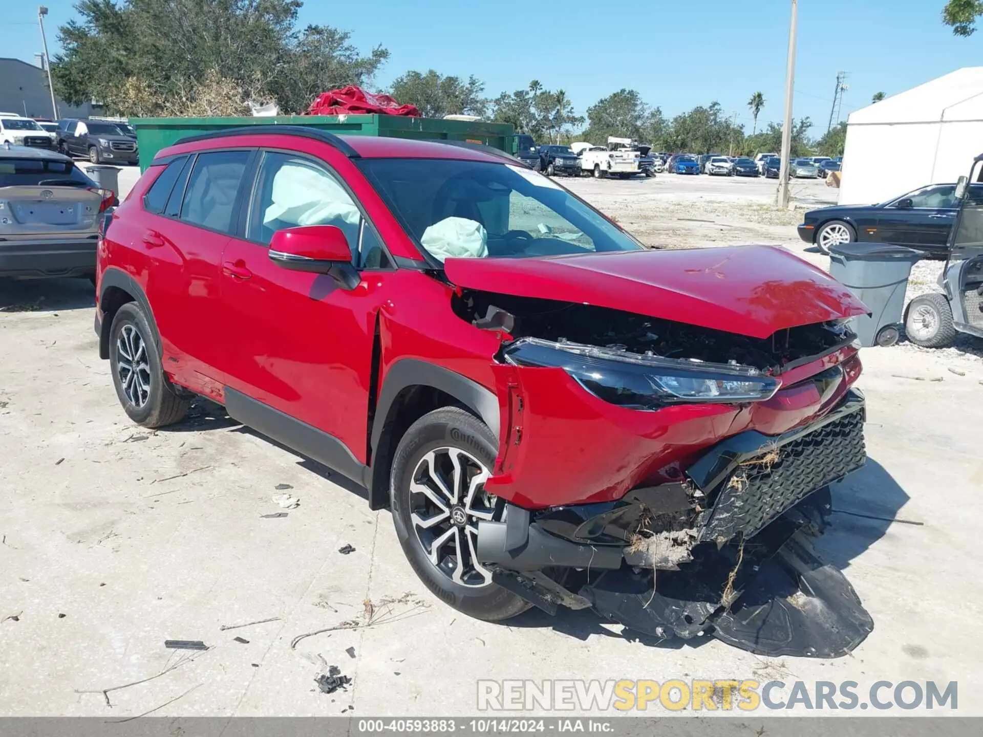 1 Photograph of a damaged car 7MUFBABGXRV042759 TOYOTA COROLLA CROSS HYBRID 2024