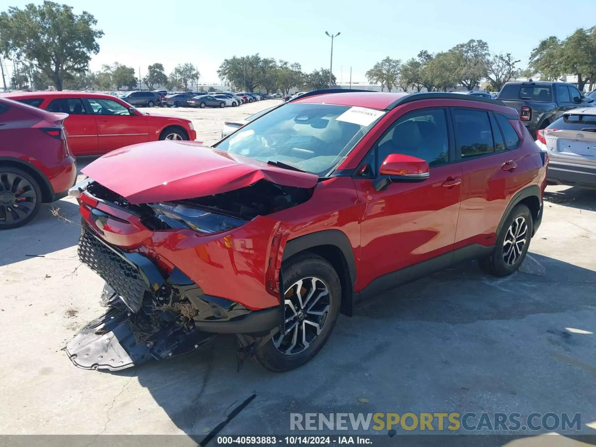 2 Photograph of a damaged car 7MUFBABGXRV042759 TOYOTA COROLLA CROSS HYBRID 2024