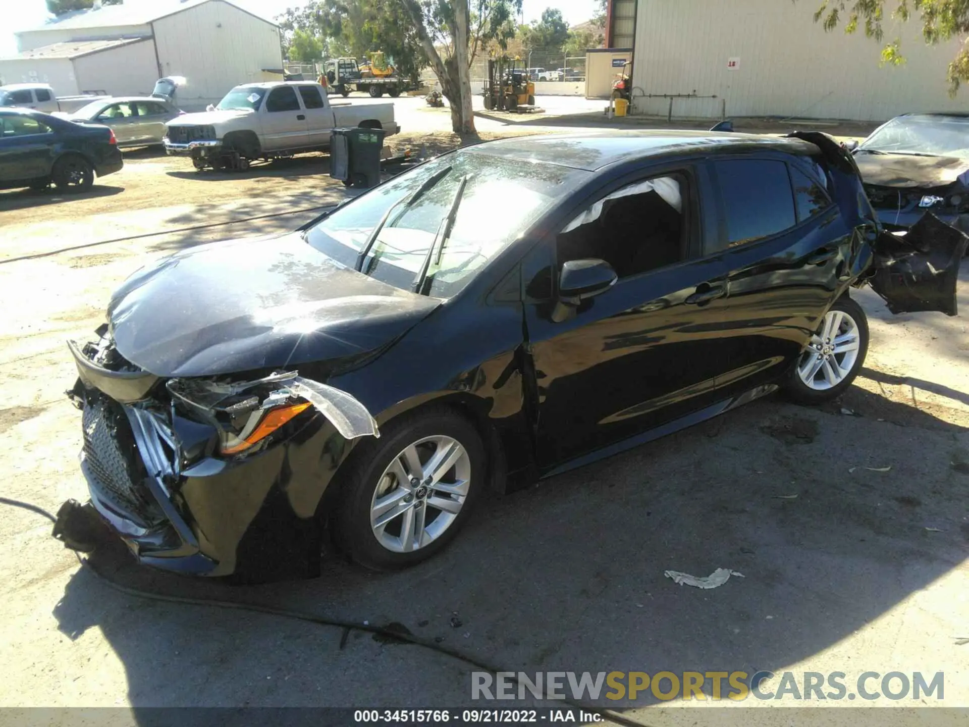 2 Photograph of a damaged car JTNK4RBE0K3026797 TOYOTA COROLLA HATCHBACK 2019
