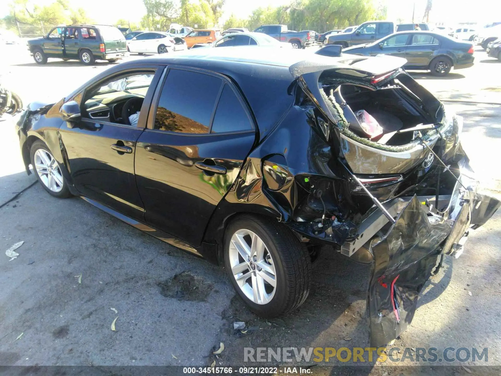 3 Photograph of a damaged car JTNK4RBE0K3026797 TOYOTA COROLLA HATCHBACK 2019